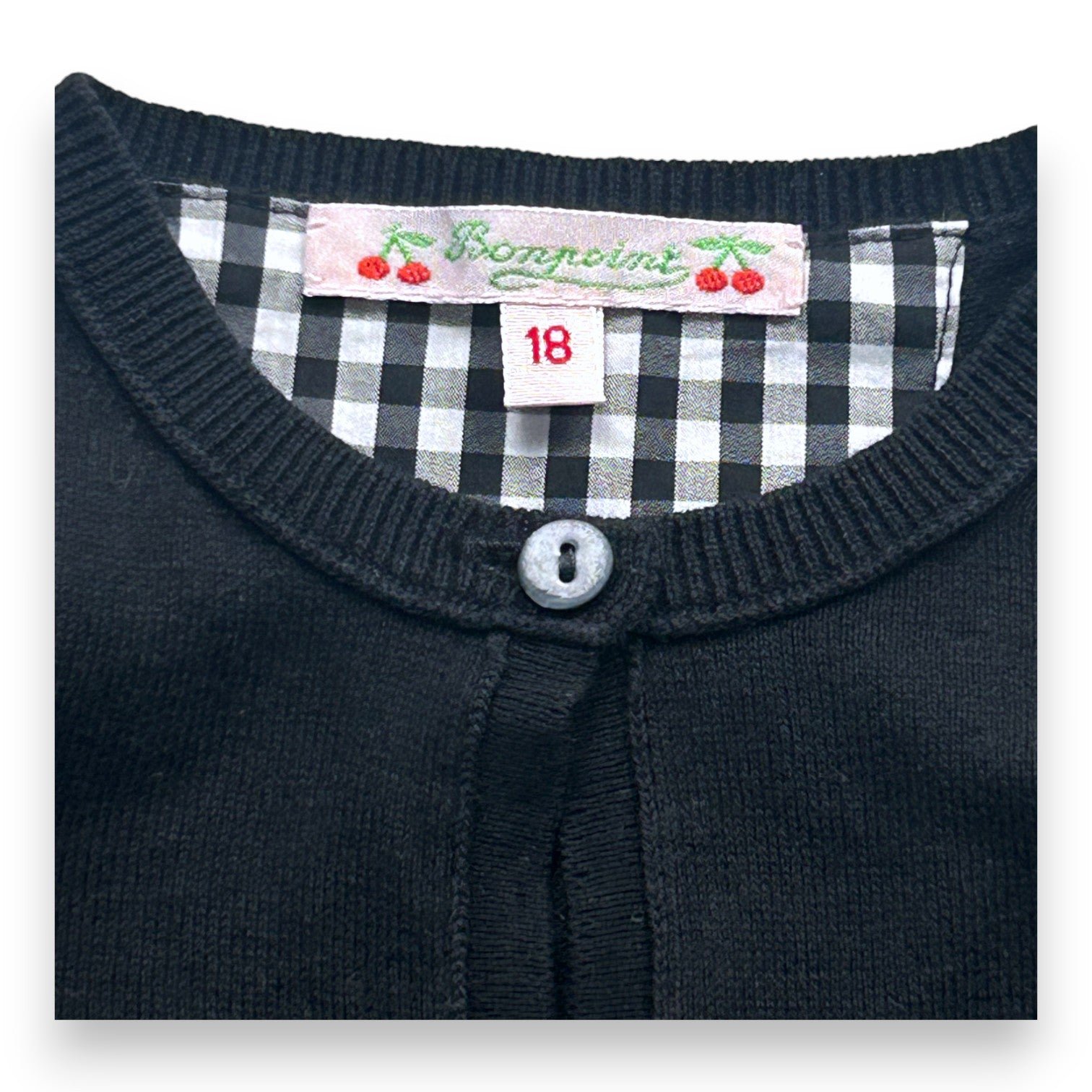 Black baby cardigan - 18 months BONPOINT - Seconde Main Black