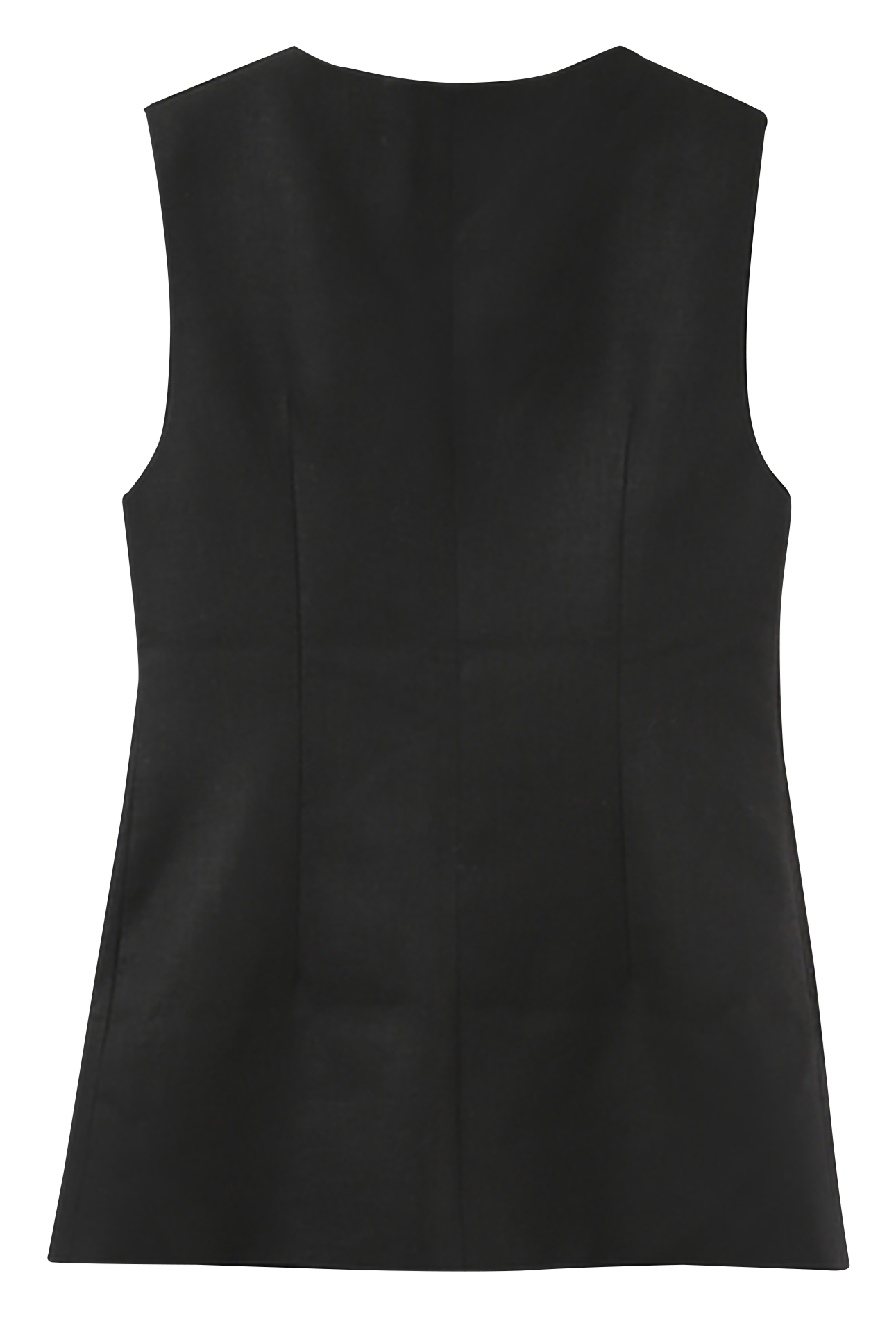 Linen-blend tailored cardigan Black