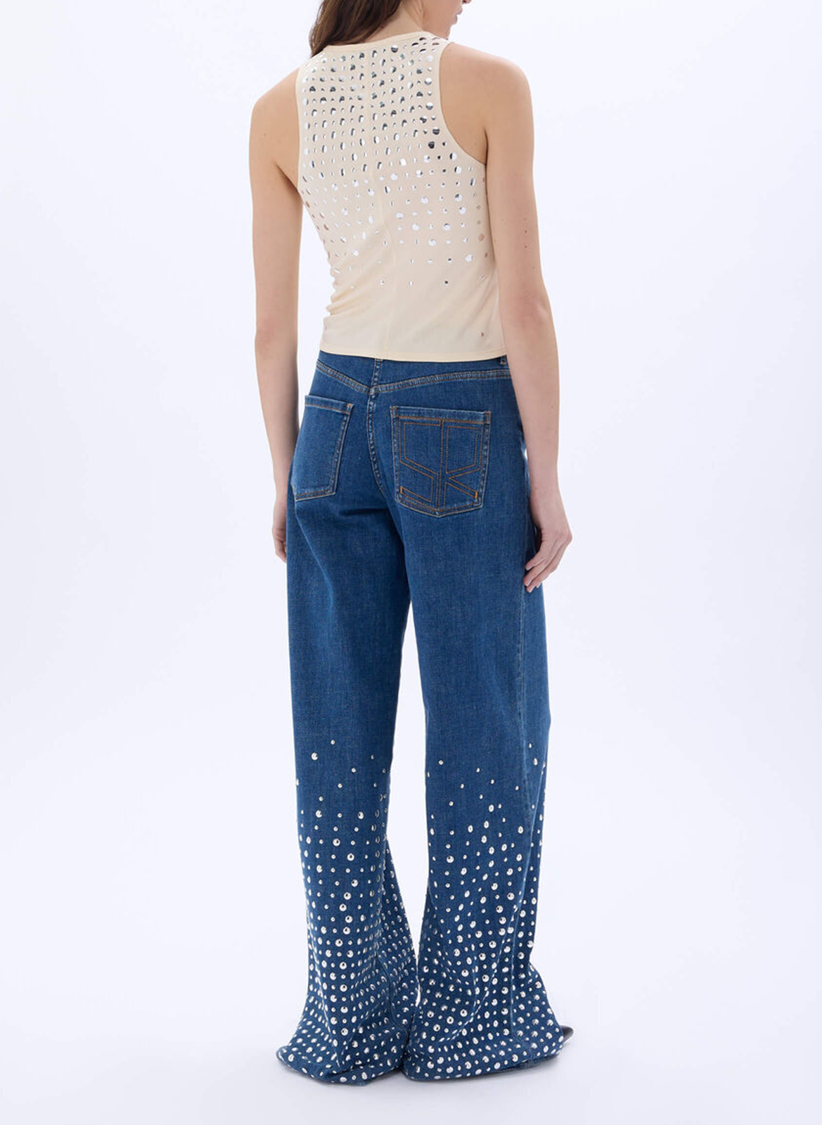 Fitted tank top SONIA RYKIEL Beige