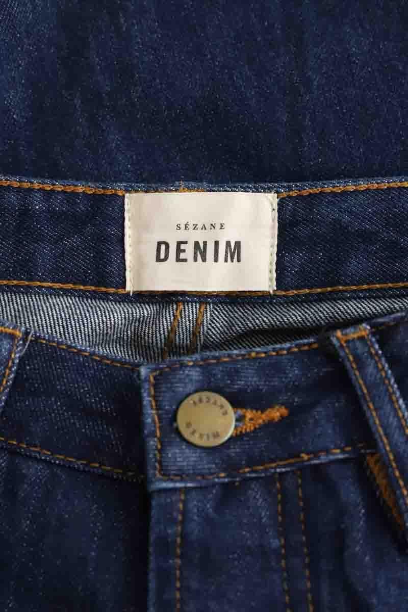 Cotton straight jeans SEZANE - Seconde main Blue