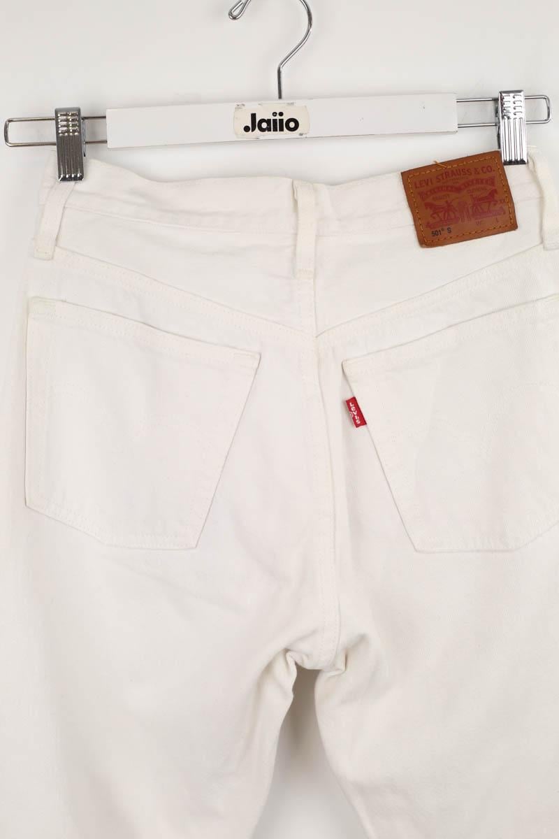 Cotton skinny jeans LEVI'S - Seconde main White
