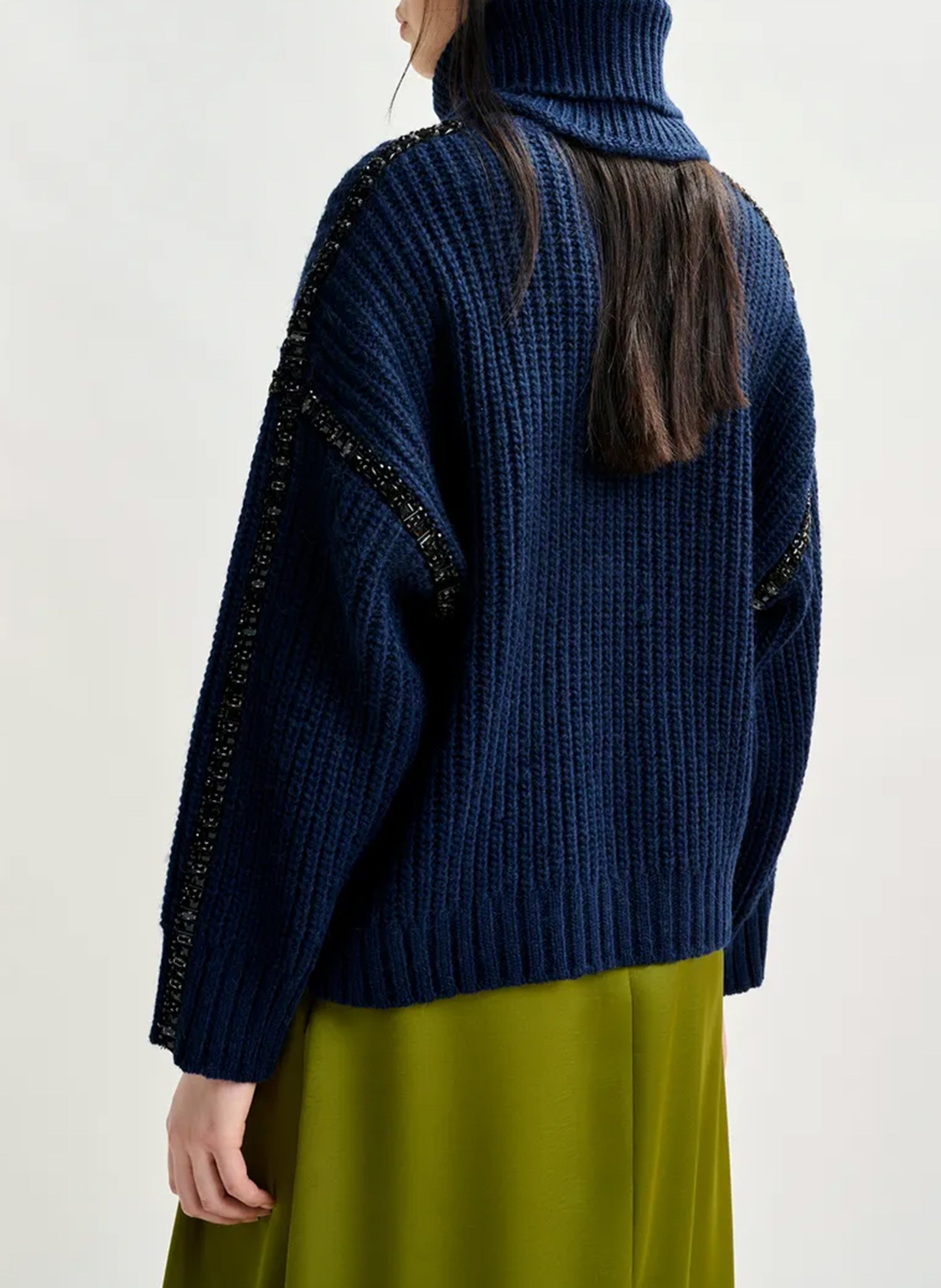 Pull oversize à col amovible ESSENTIEL ANTWERP Bleu