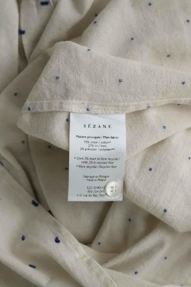 Cotton shirt SEZANE - Seconde main Beige