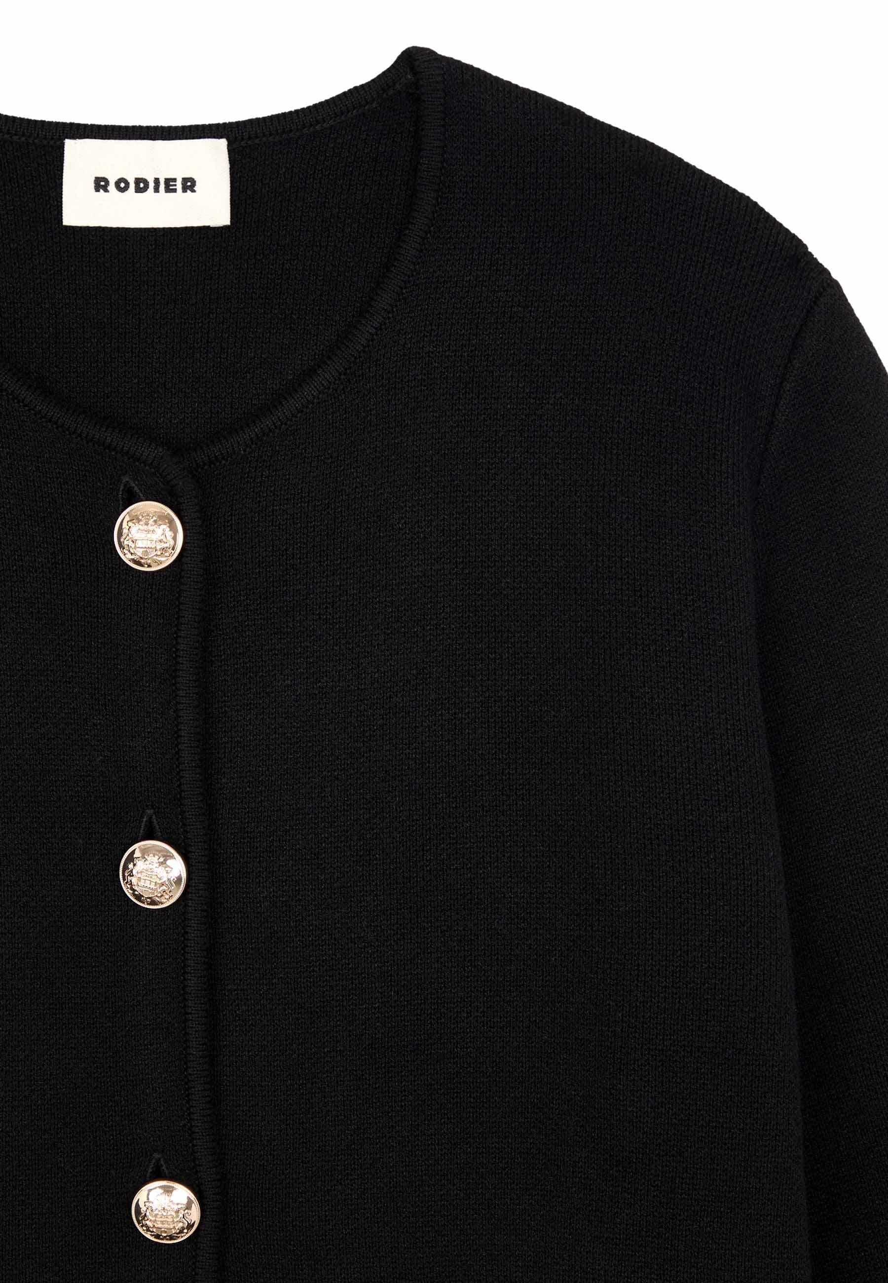 Short double-faced knit jacket RODIER Black