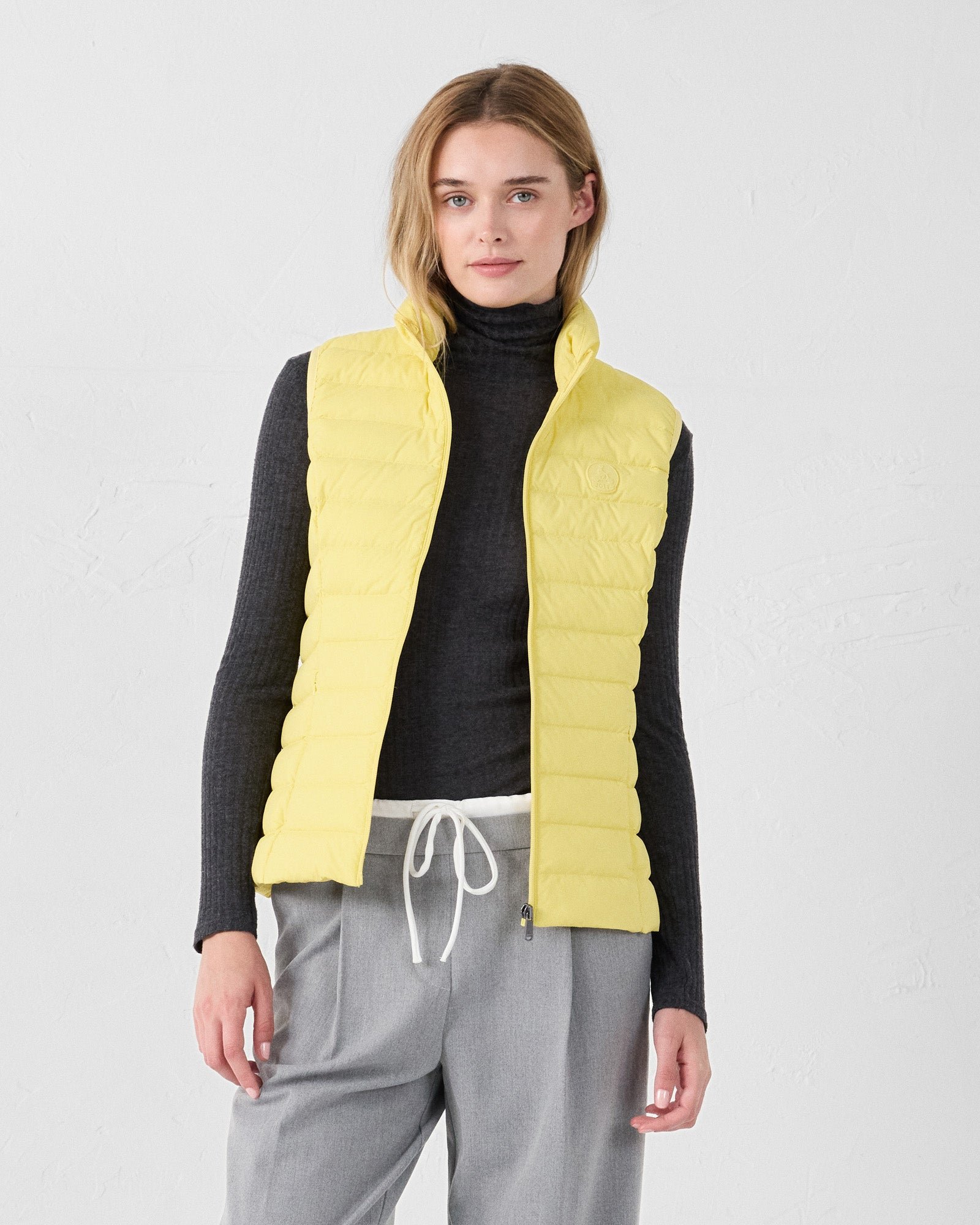 Stretch sleeveless down jacket Grenada JOTT Yellow
