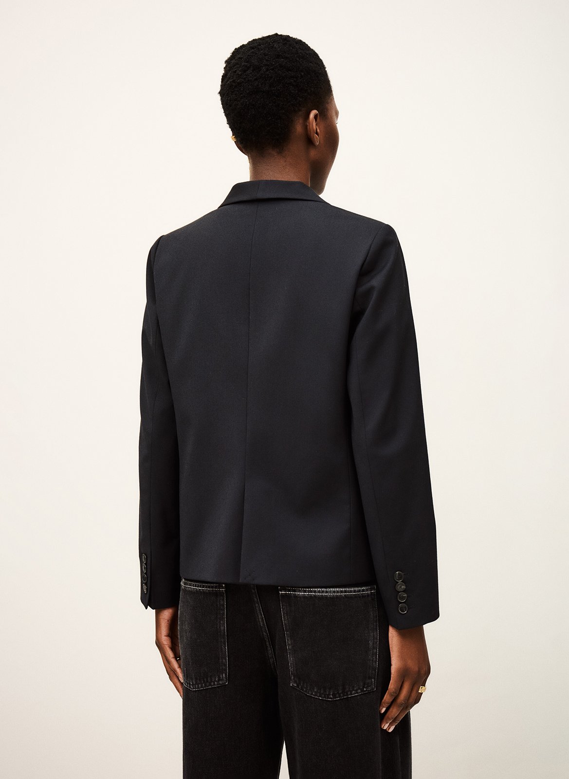 Veste col tailleur  Bleu