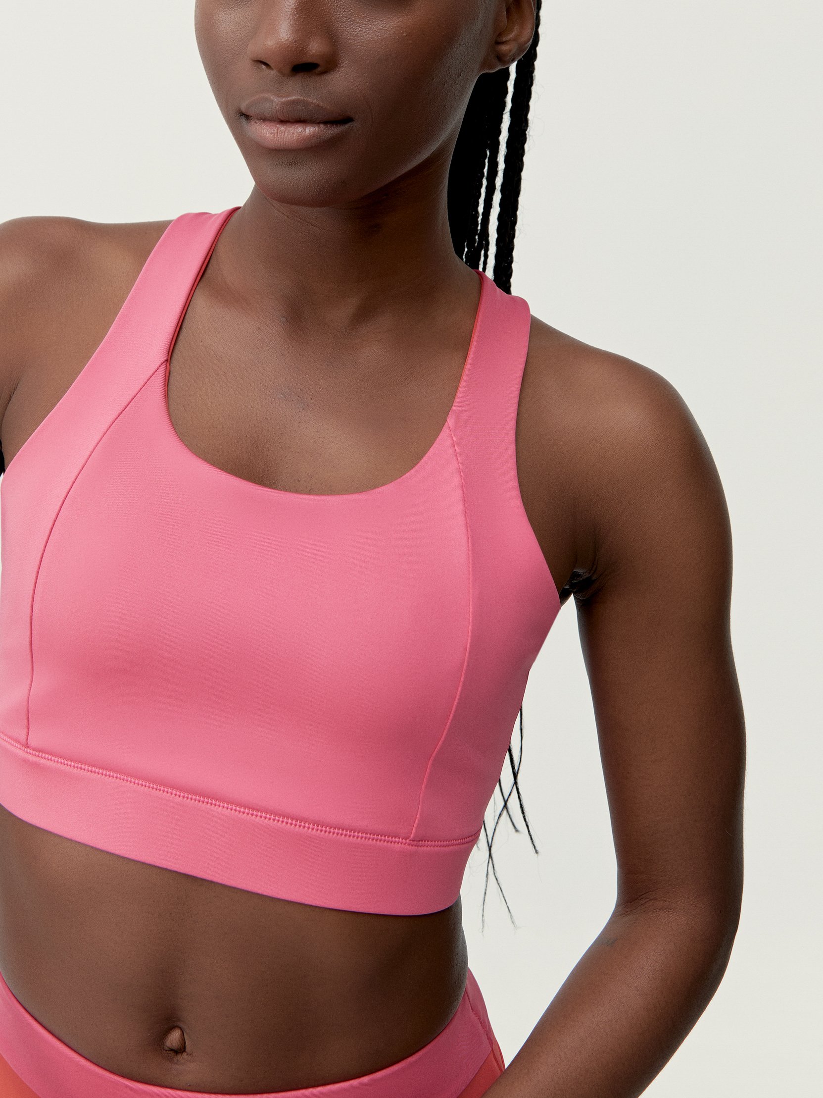 High-Fixation Performance Sports Bra BORN LIVING YOGA Pink