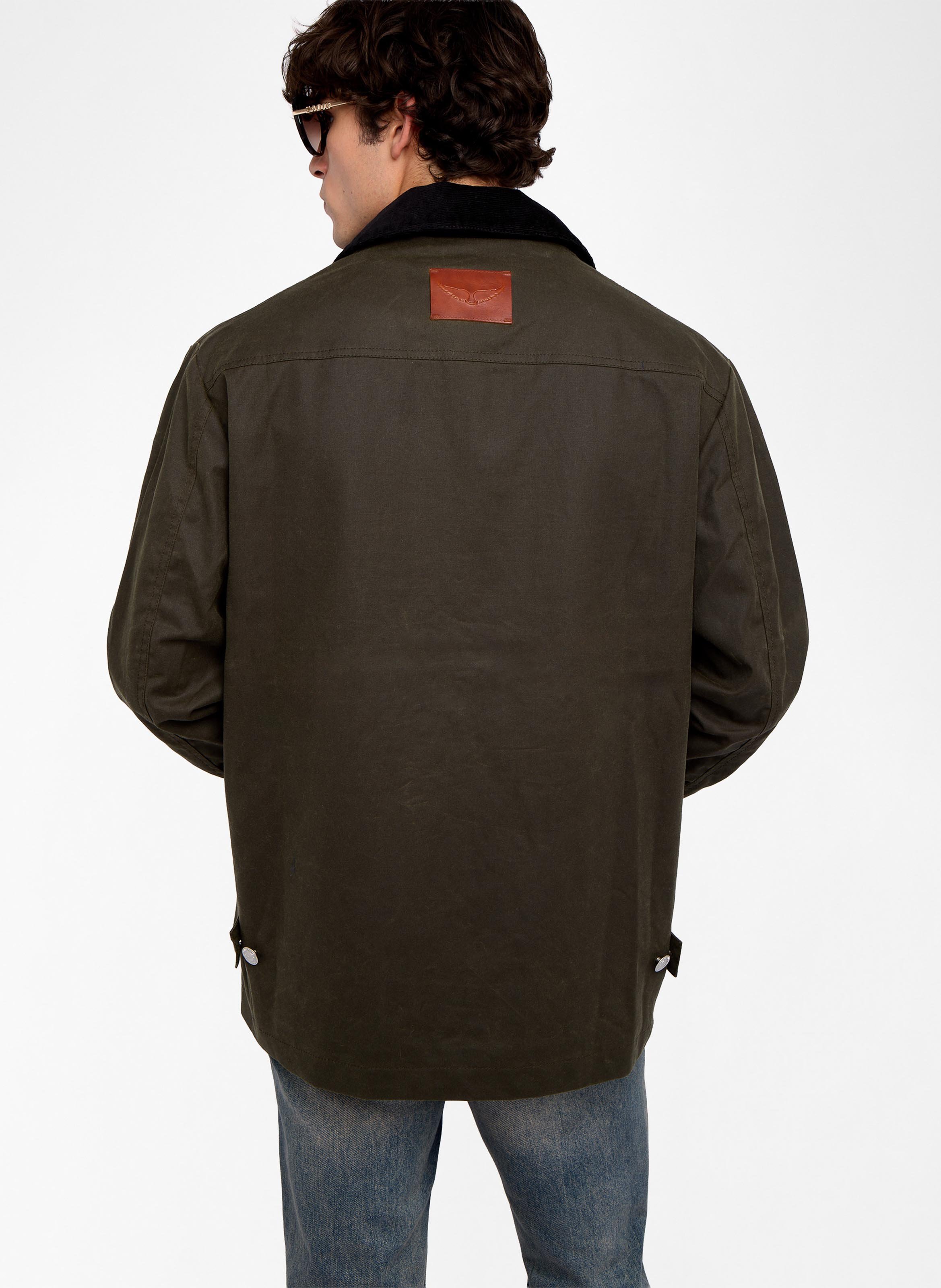 Cotton jacket with classic collar ZADIG&VOLTAIRE Green