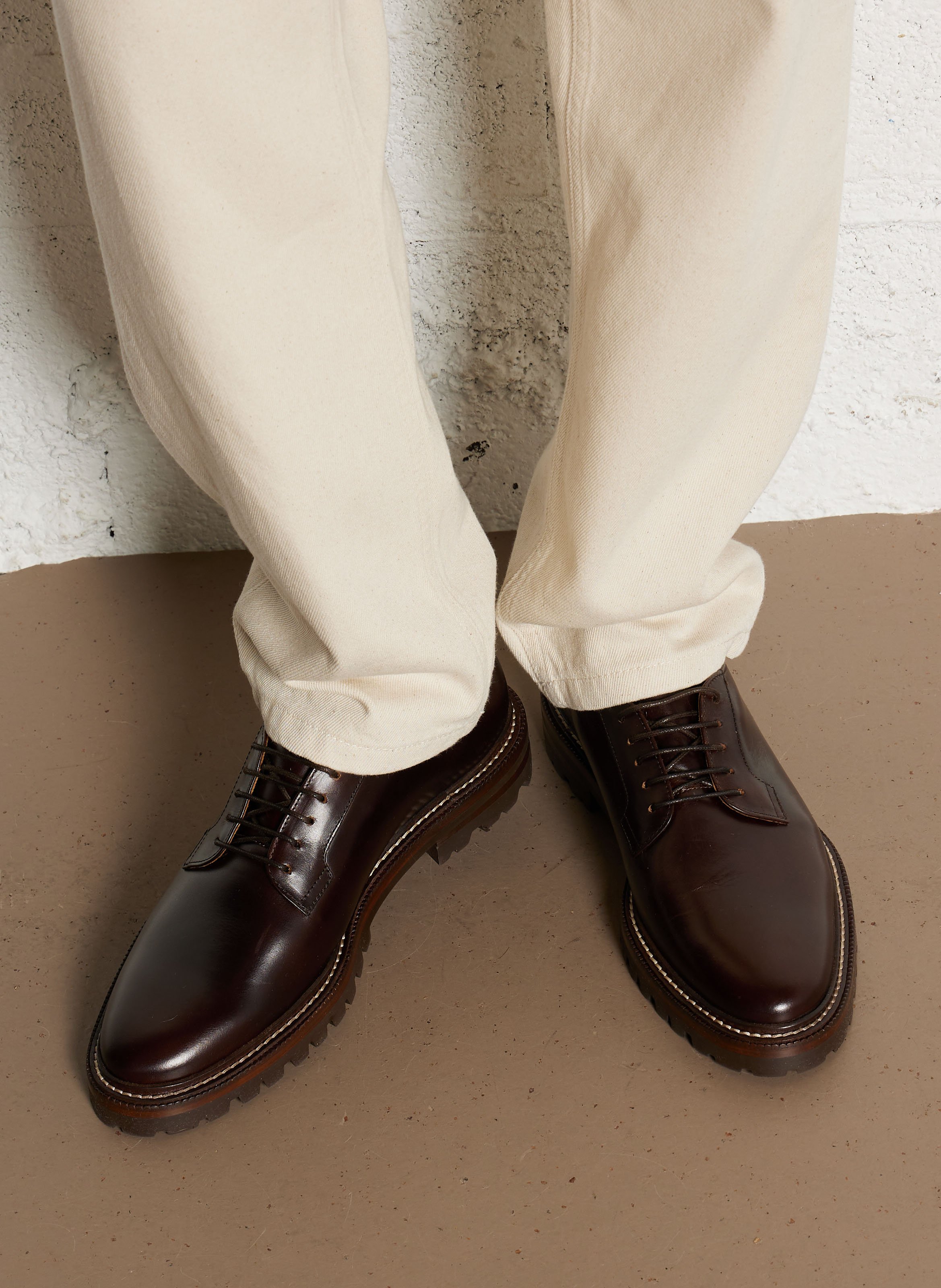 Derbies en cuir BOBBIES Marron