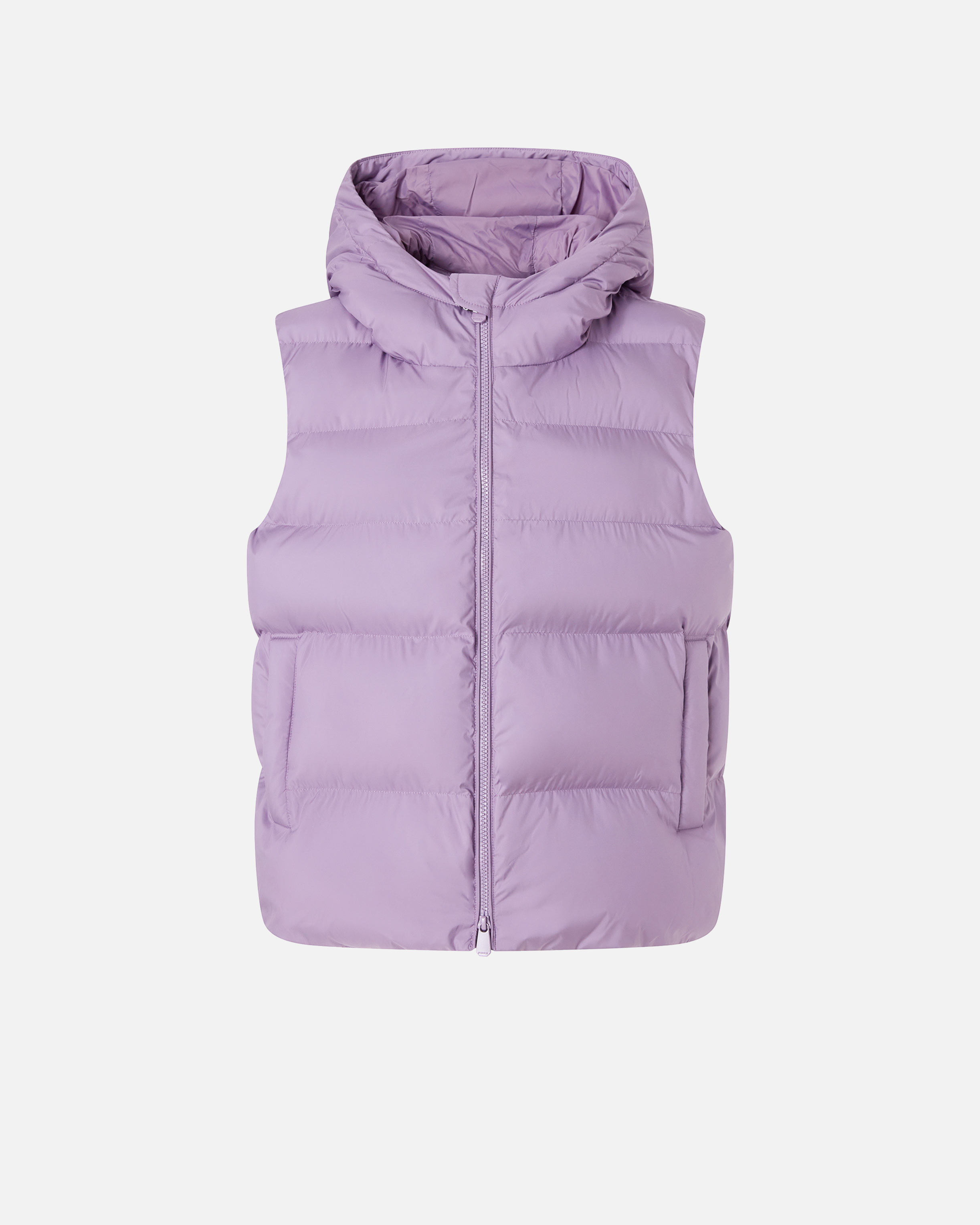 Padded Sleeveless Hooded Puffer Coat PINKO