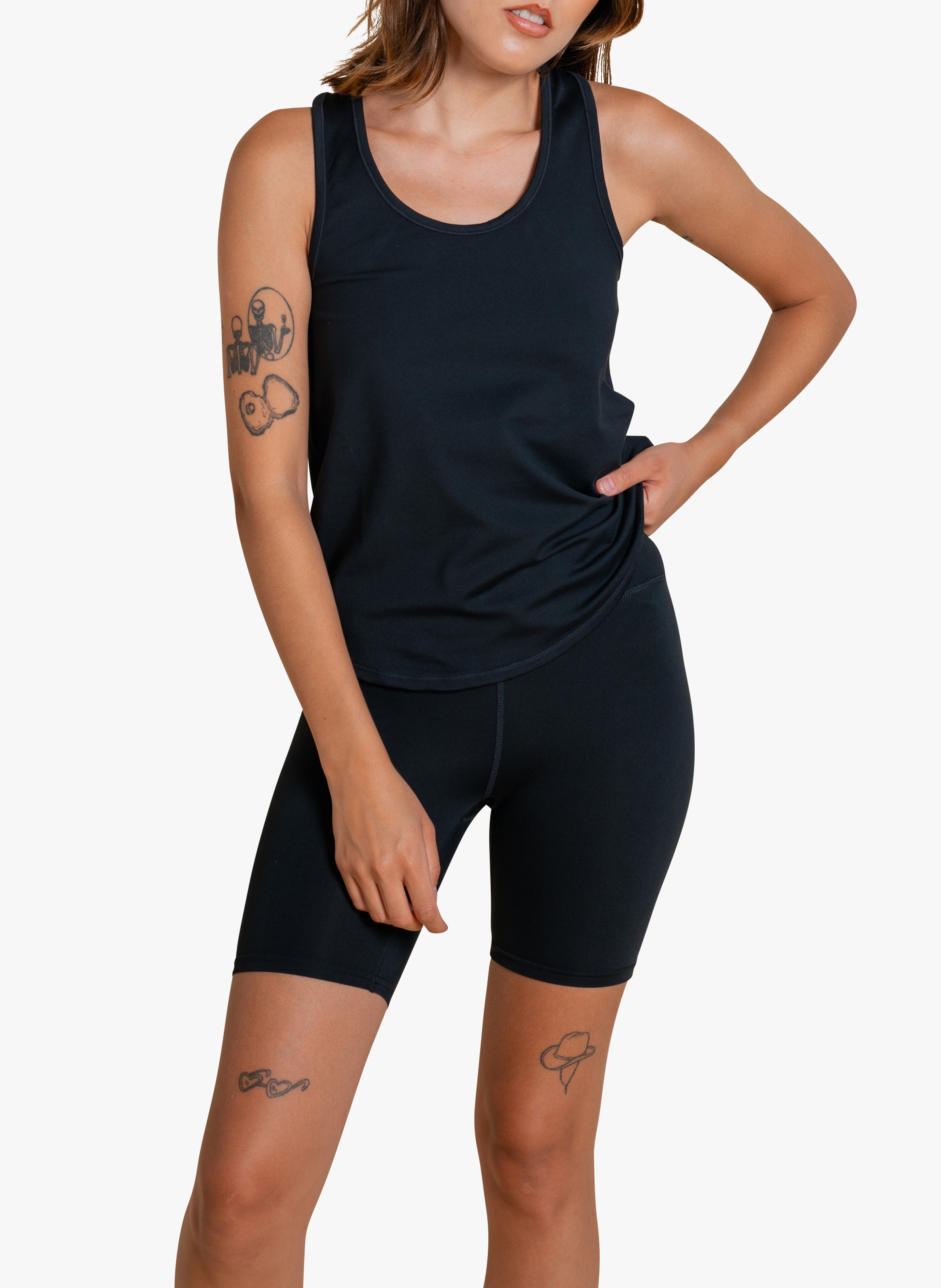 Canotta sportiva in jersey ReSet GIRLFRIEND COLLECTIVE Nero