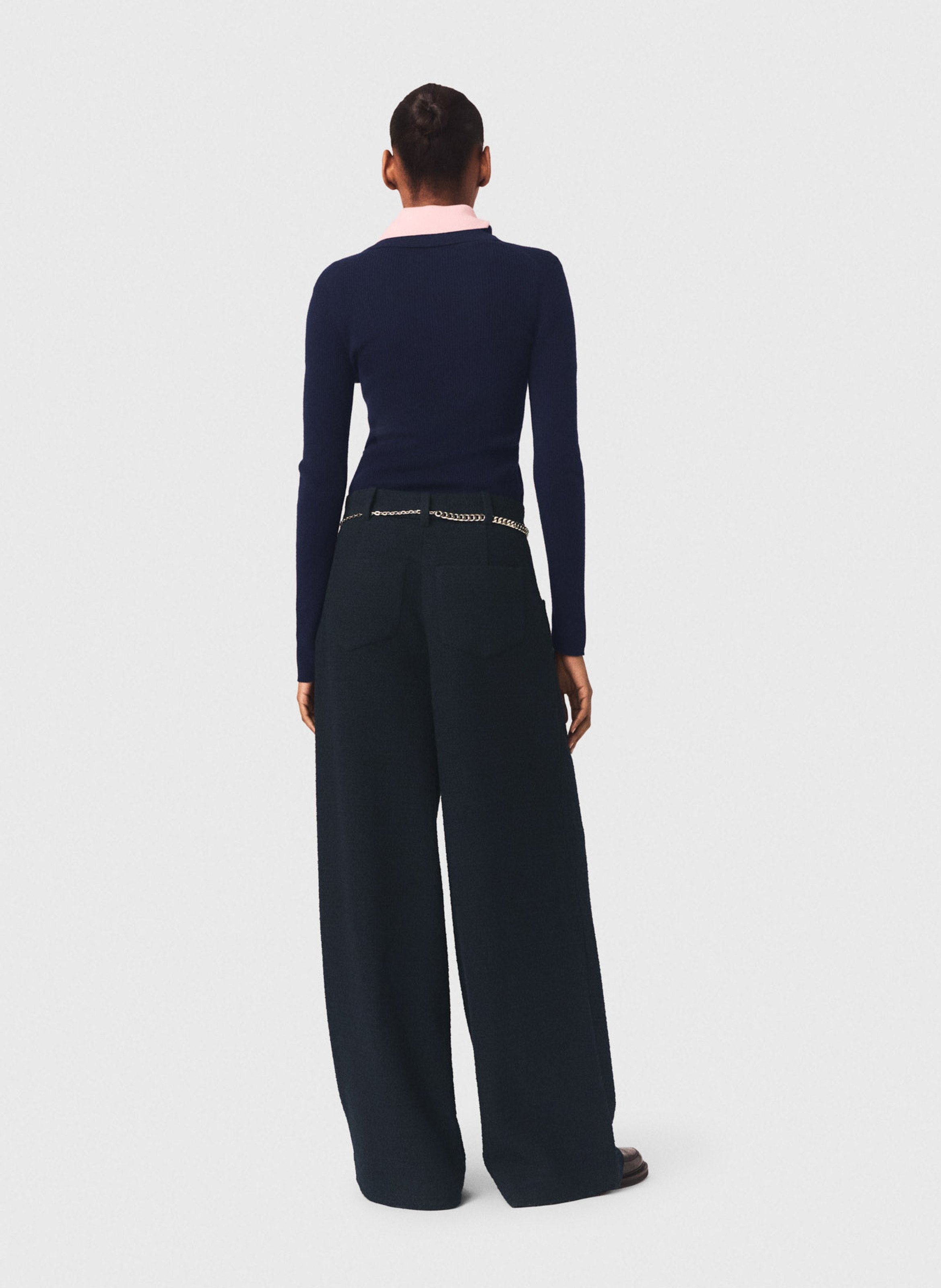 Wide trousers MAJE Blue