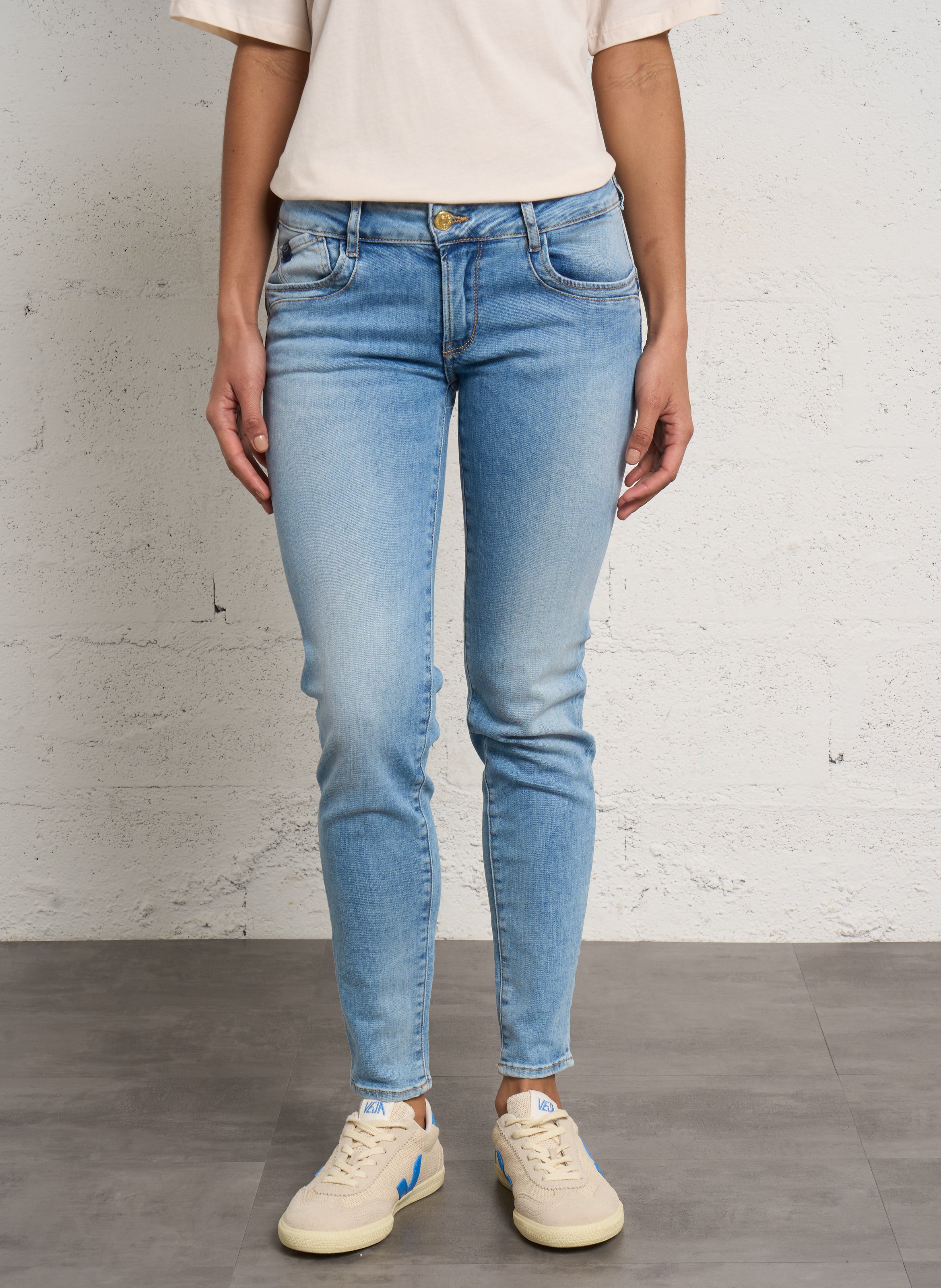 Alpes - Slim Jeans LE TEMPS DES CERISES Blau