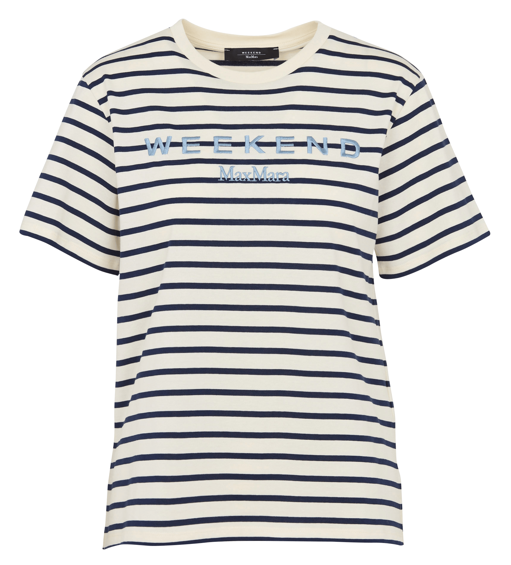 Tee-shirt col rond en coton MAX MARA WEEK END Bleu
