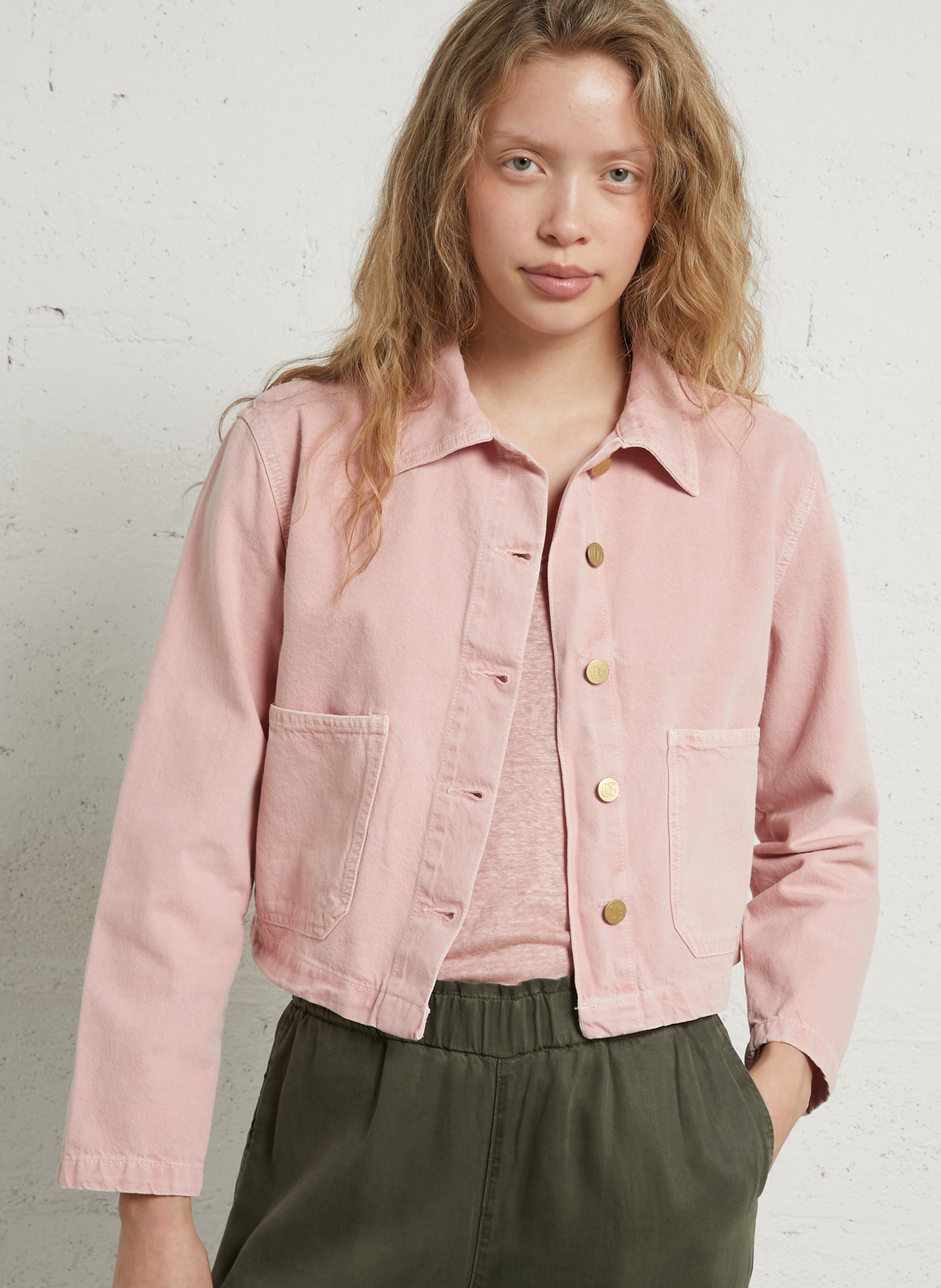 Jeansjacke mit klassischem Kragen LE TEMPS DES CERISES Schwarz