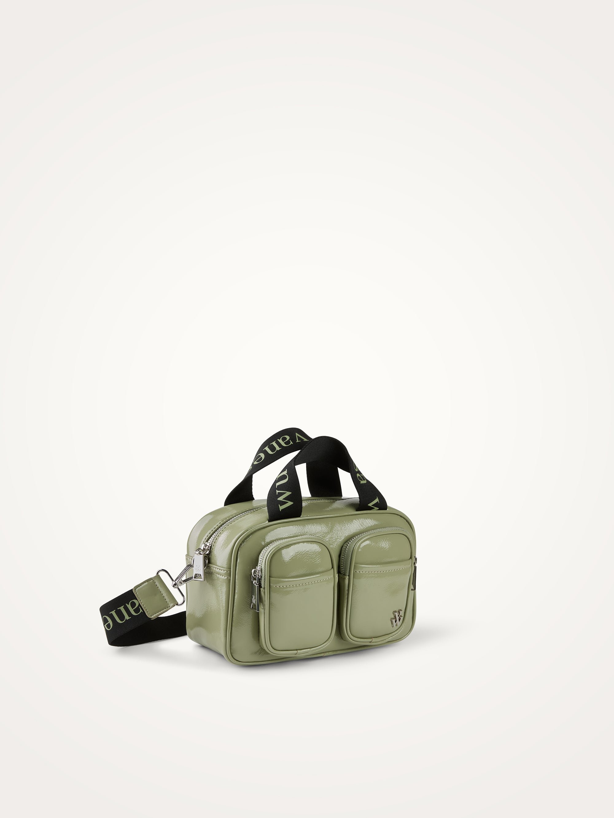 Mini bowling bag with shoulder strap VANESSA WU Beige