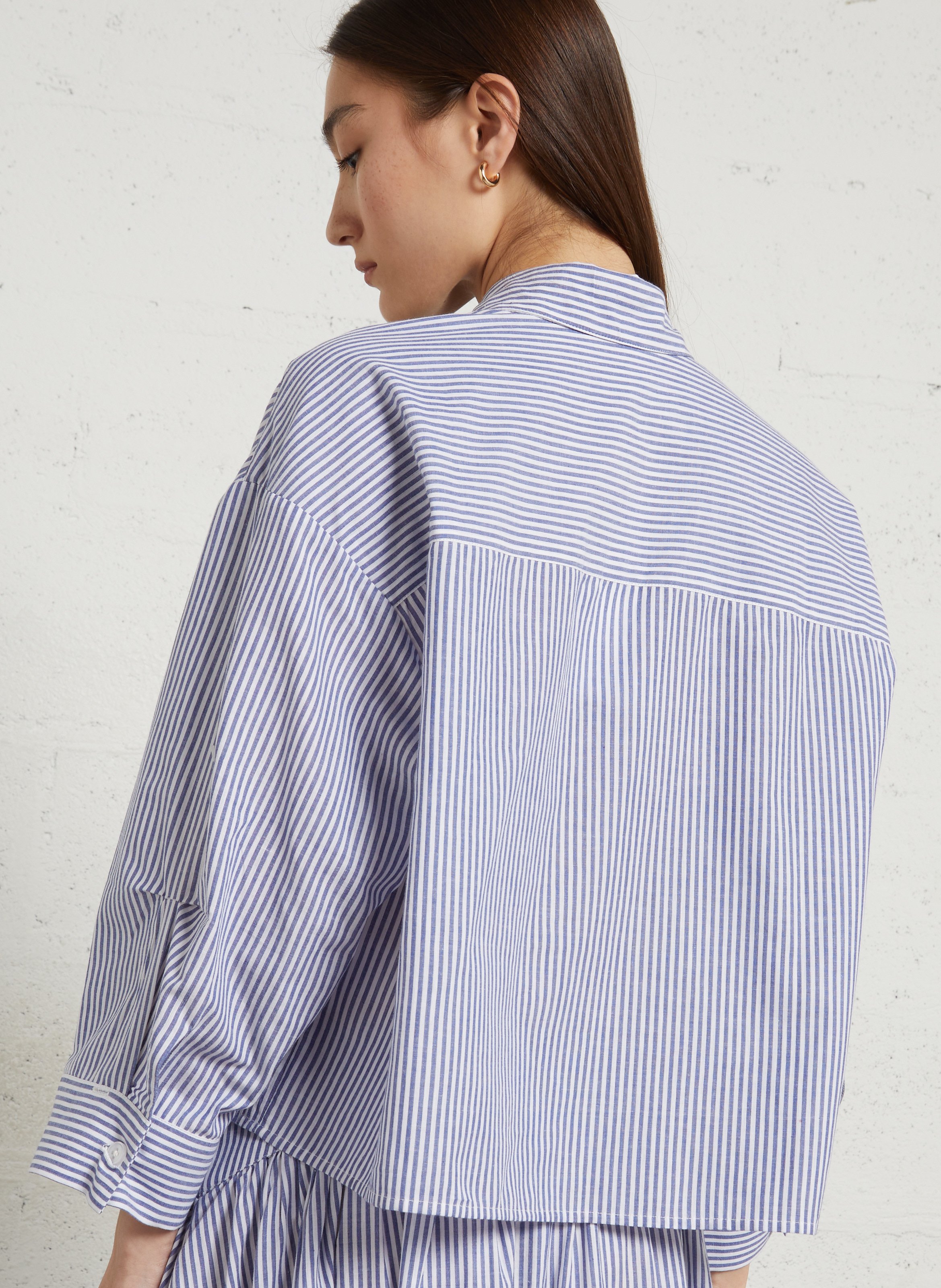 Jupe midi ample à rayures RAE ANTWERP Multicolore