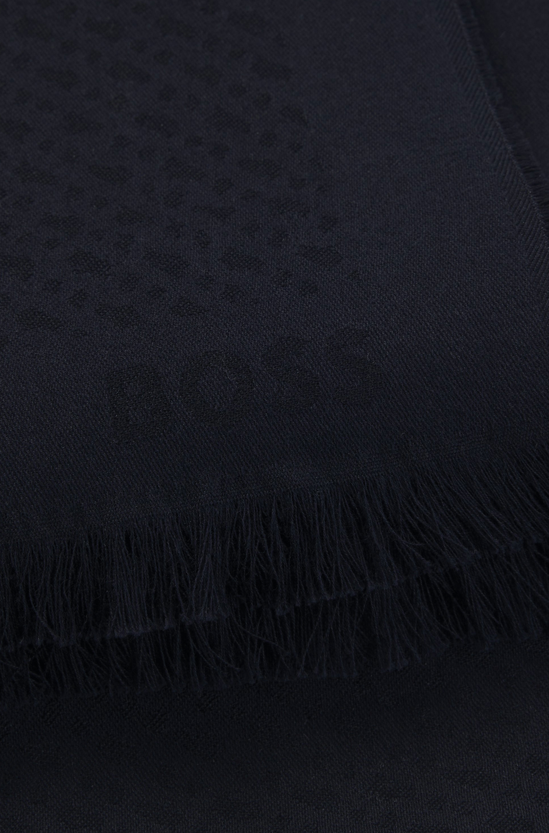 Cotton-mix scarf BOSS Blue