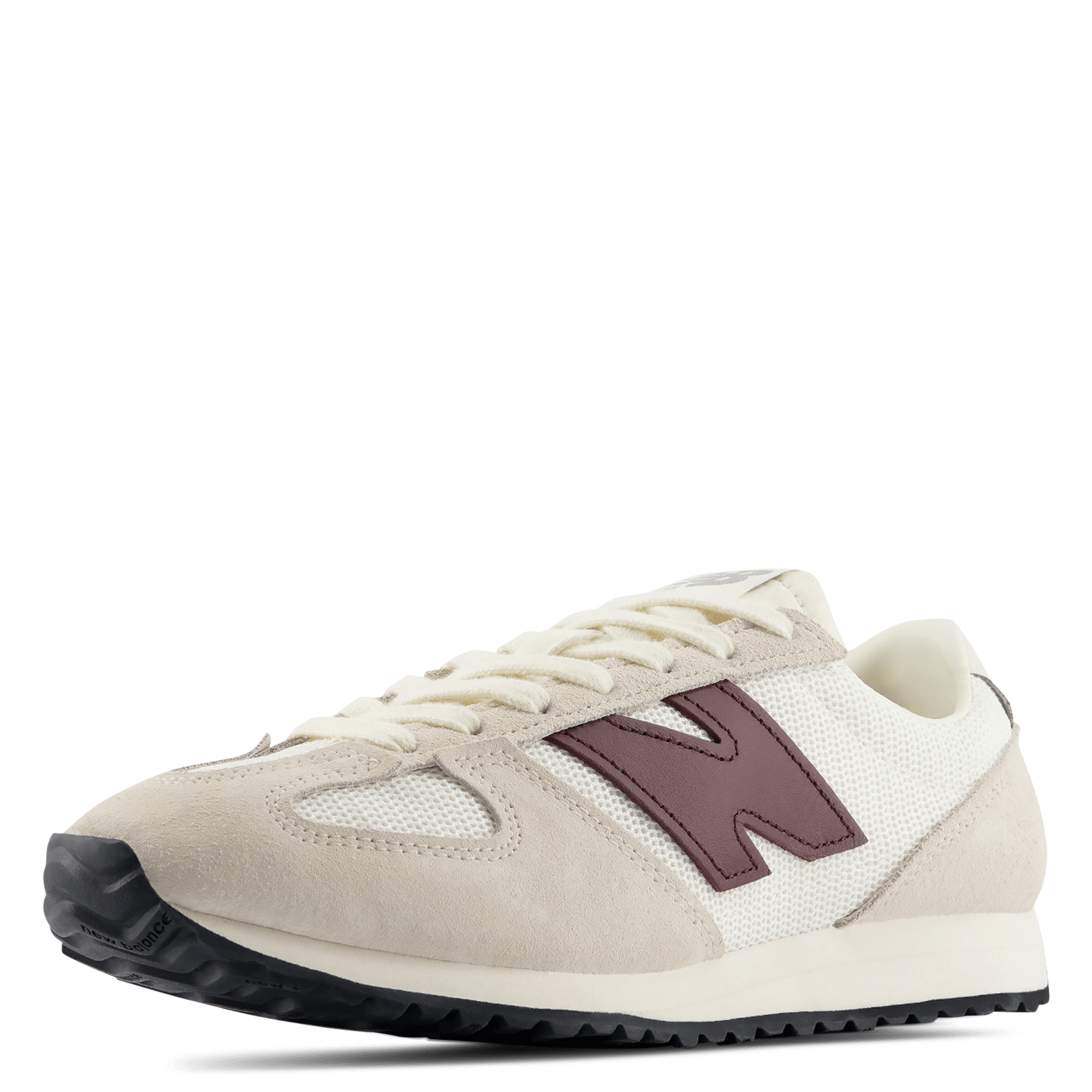 Baskets basses en cuir mélangé NEW BALANCE Blanc