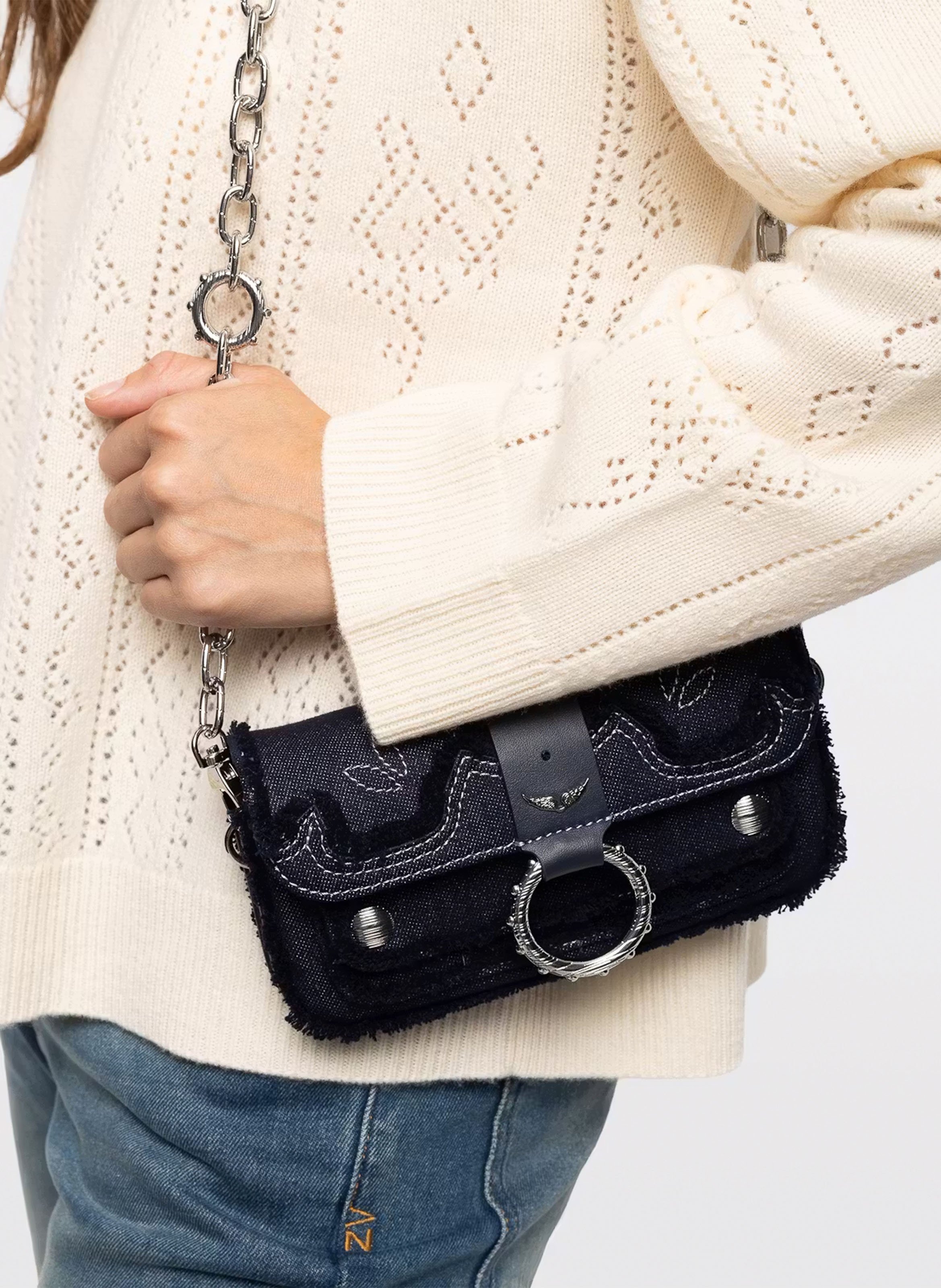 Katoenen handtas ZADIG&VOLTAIRE Blauw