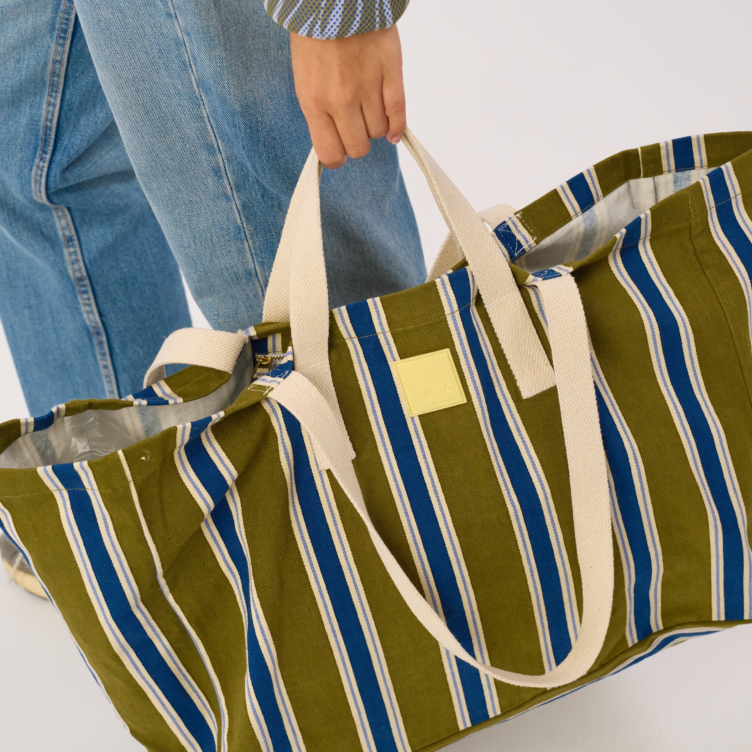 Organic cotton tote bag | Khaki BILLYBELT Women