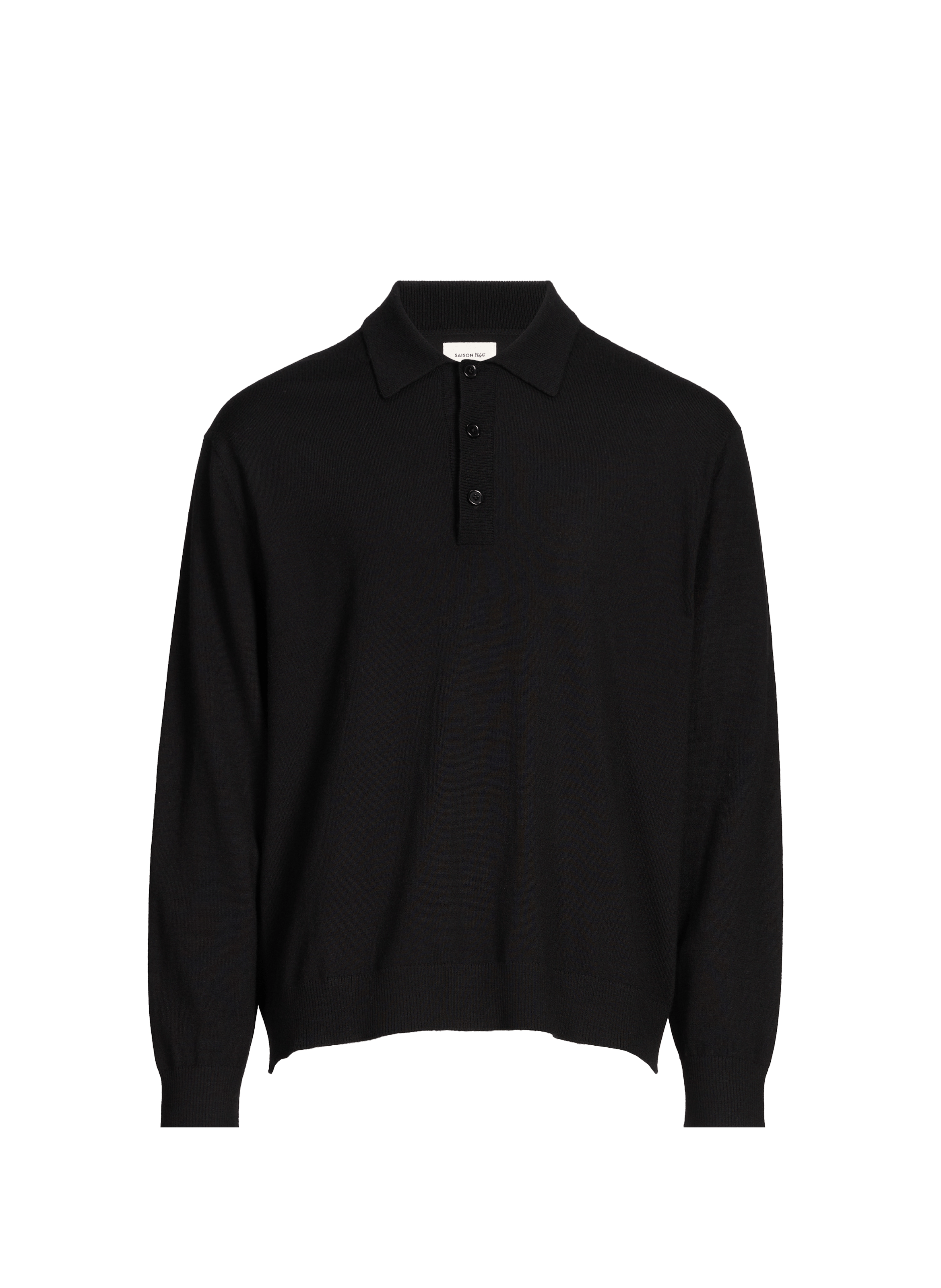 Merino wool Arnau pullover. SAISON 1865 Black