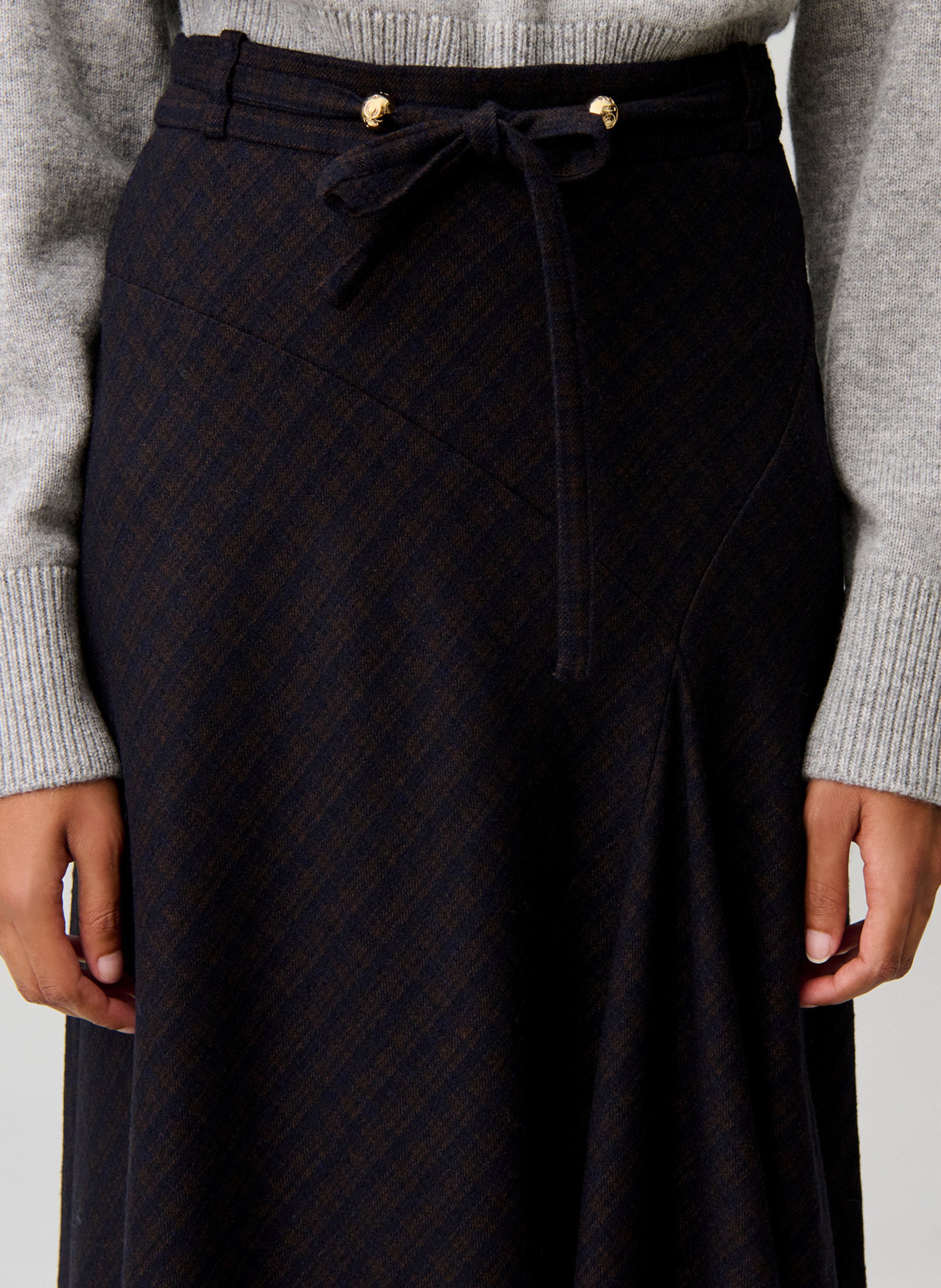 Ausgestellter Midirock mit Print CLAUDIE PIERLOT Mehrfarbig