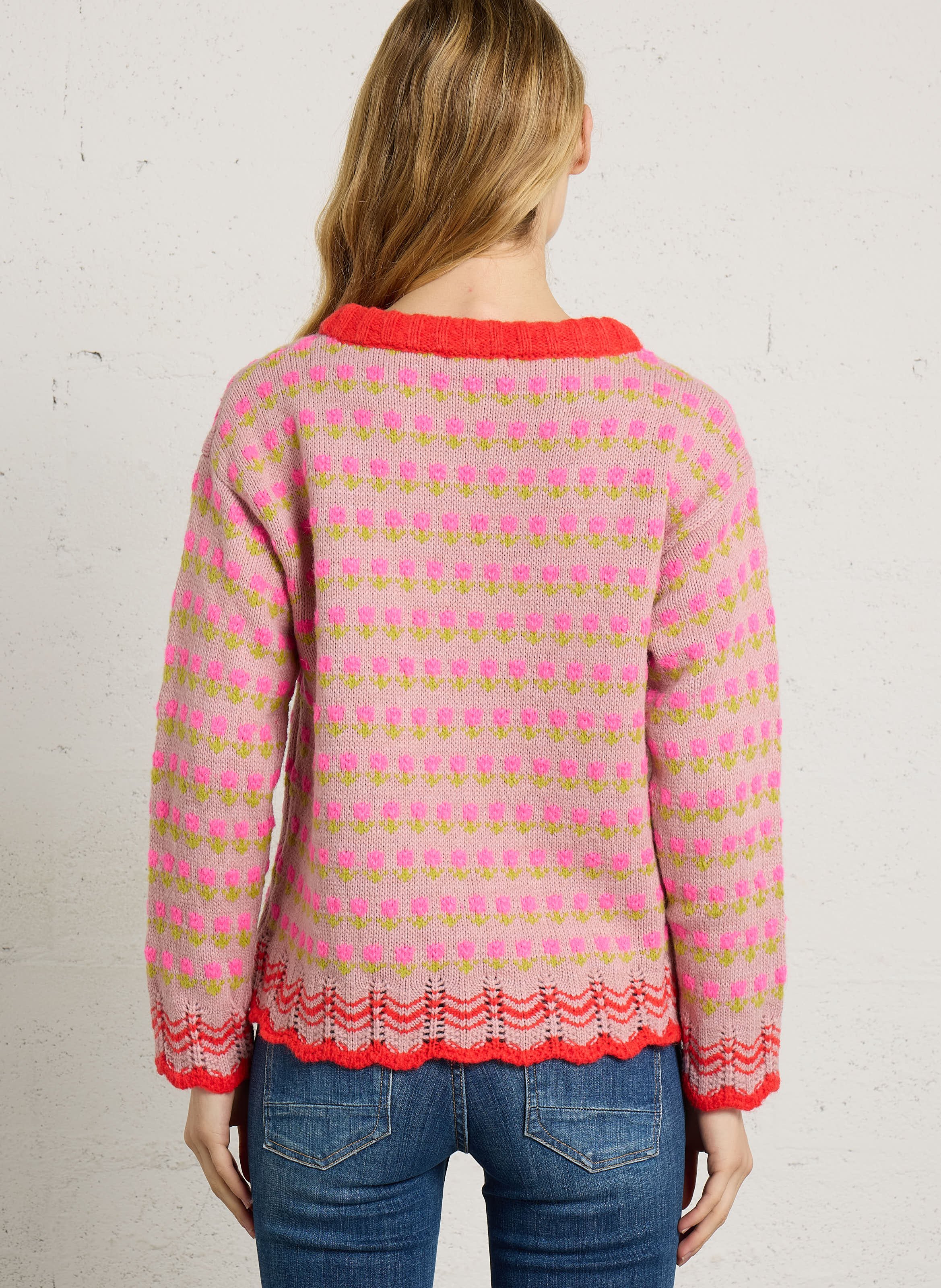 Oversized trui DR BLOOM Roze