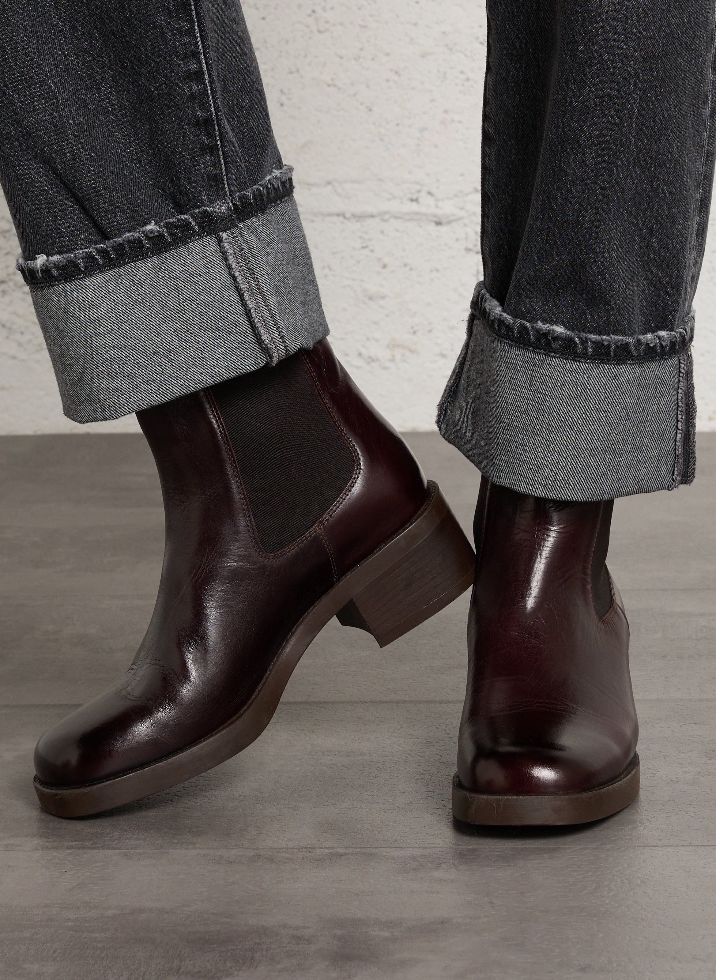 Bottines en cuir BOCAGE Brown