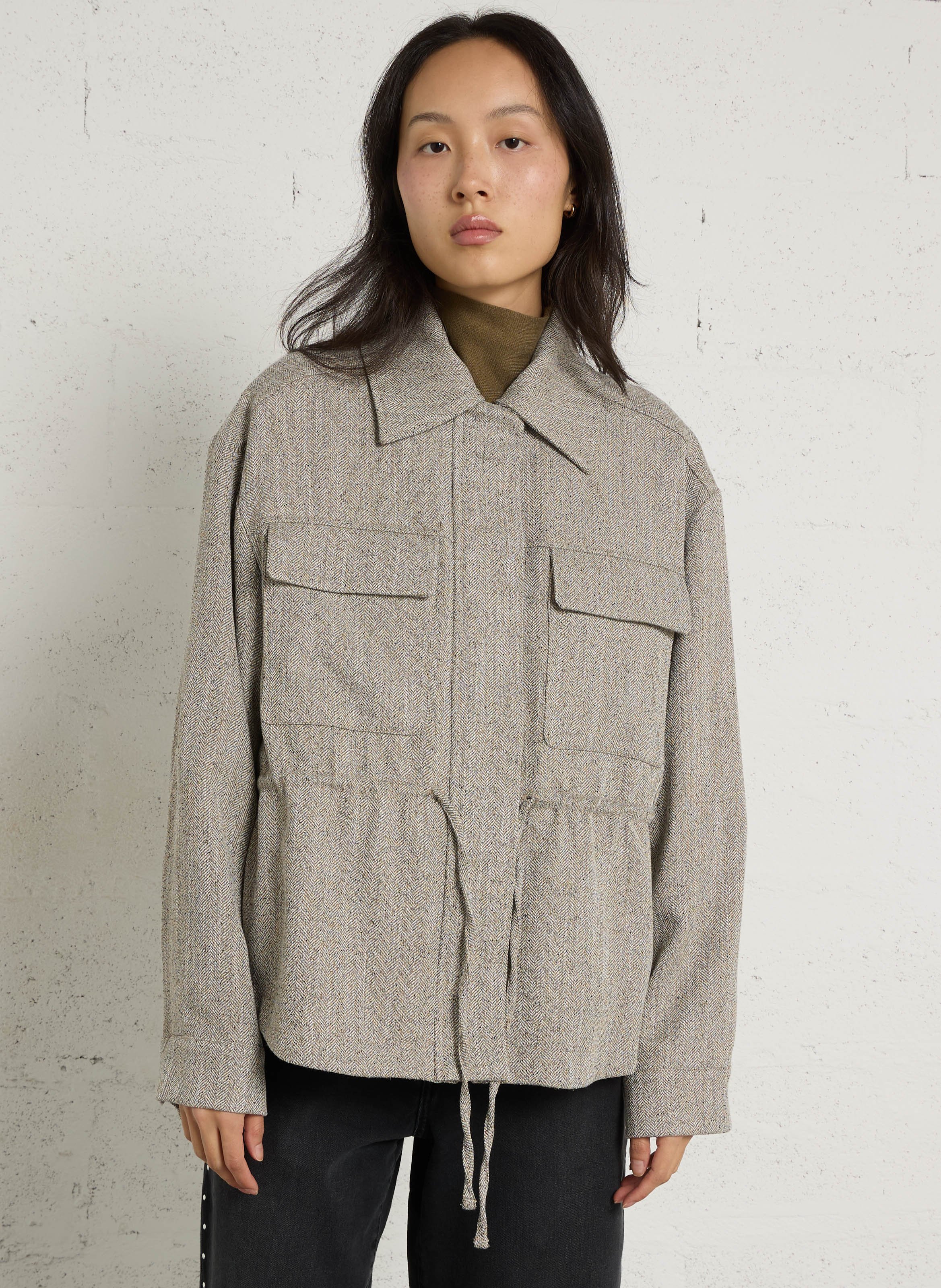Jacke mit klassischem Kragen PLEASE Braun