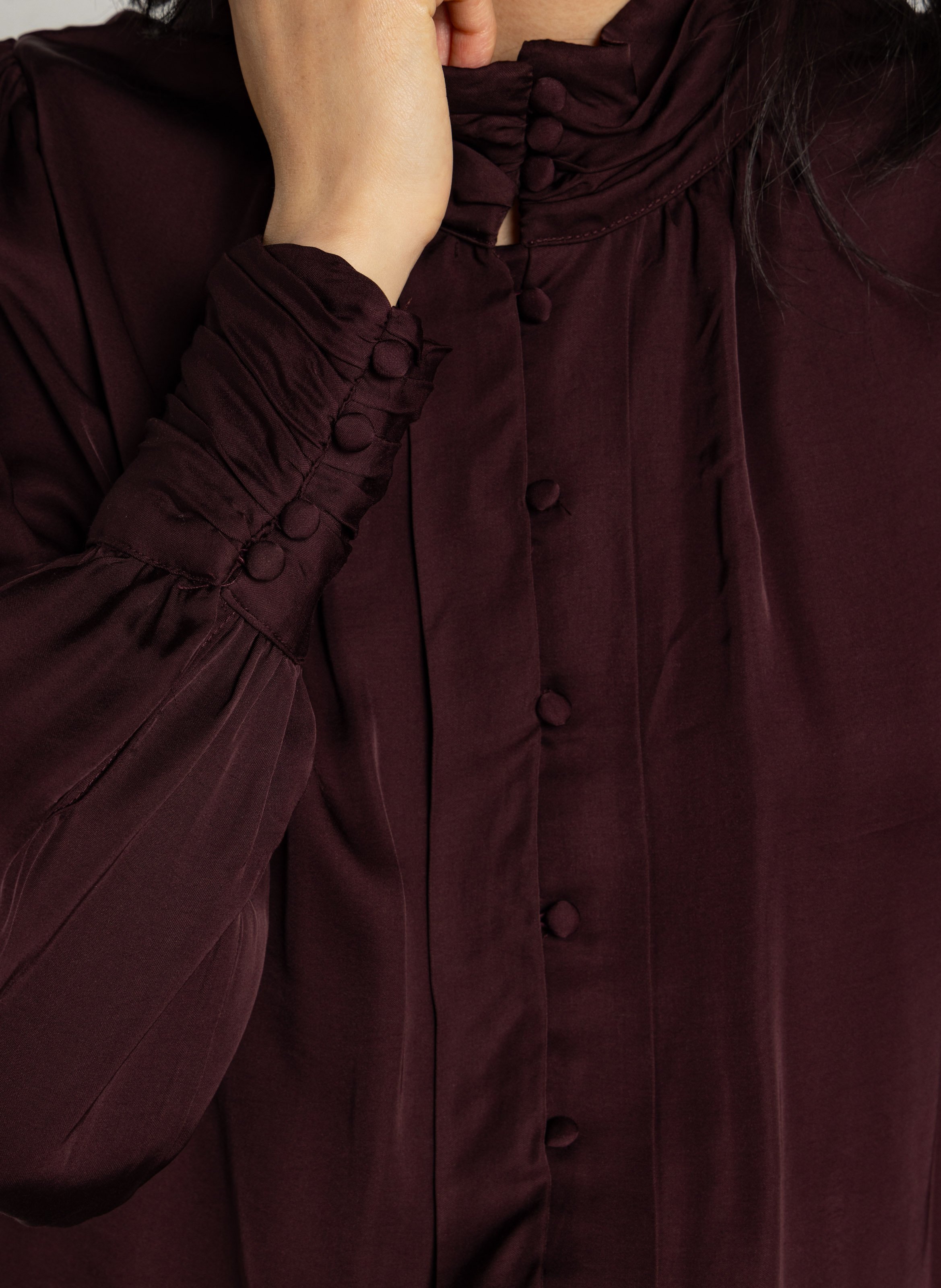 Rechte en vloeiende blouse MAISON 123 Violet
