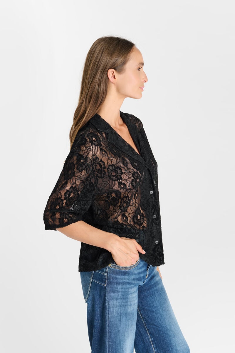 Buttoned shirt LE TEMPS DES CERISES Black