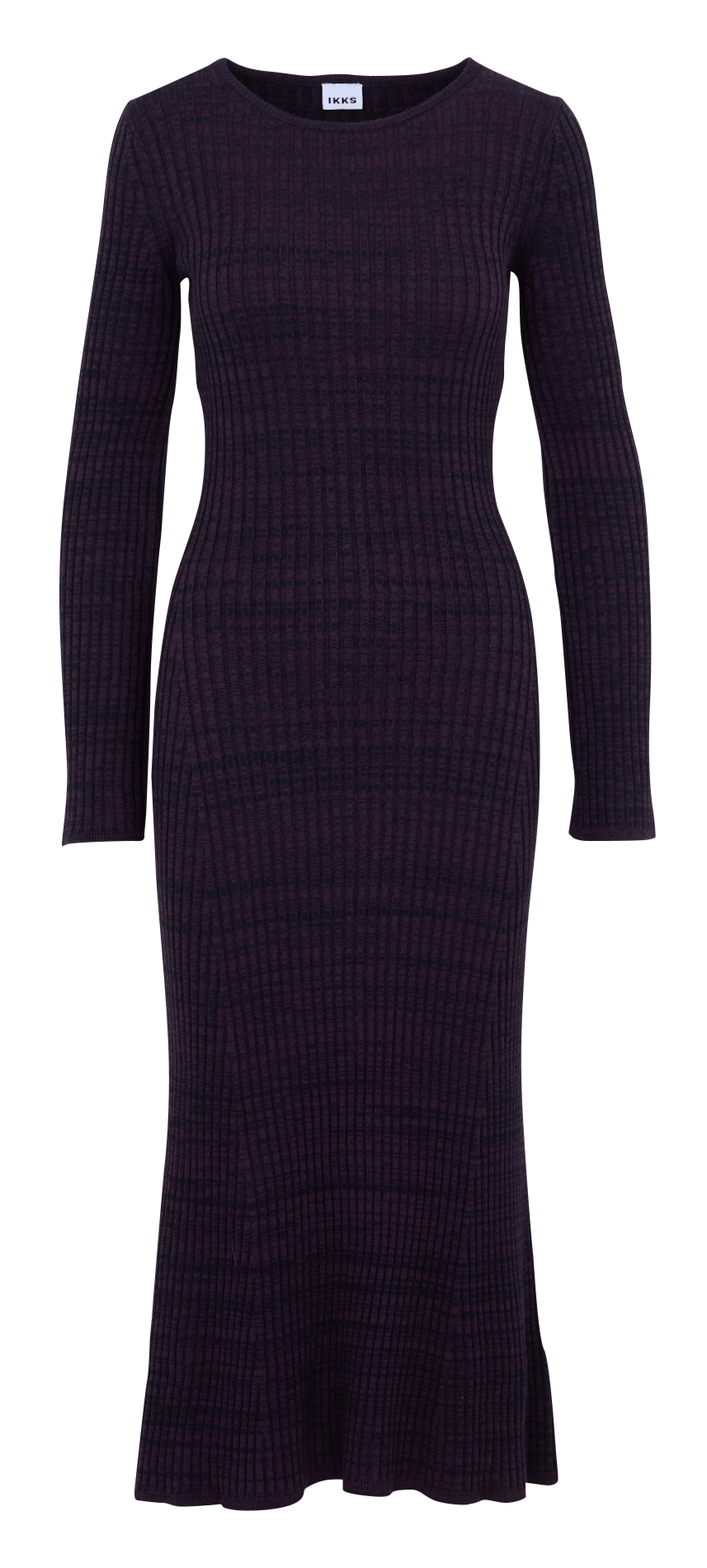 Long ribbed bodycon dress IKKS Purple
