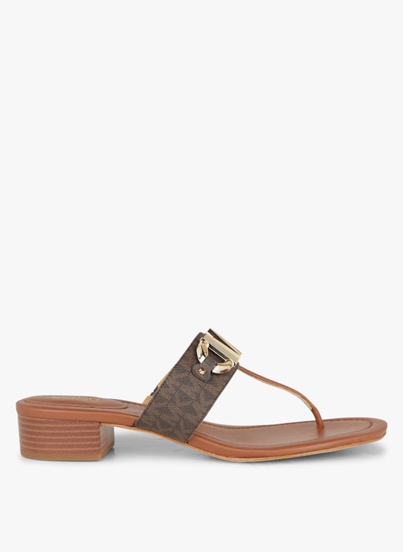 Sandalen met hak Bruin