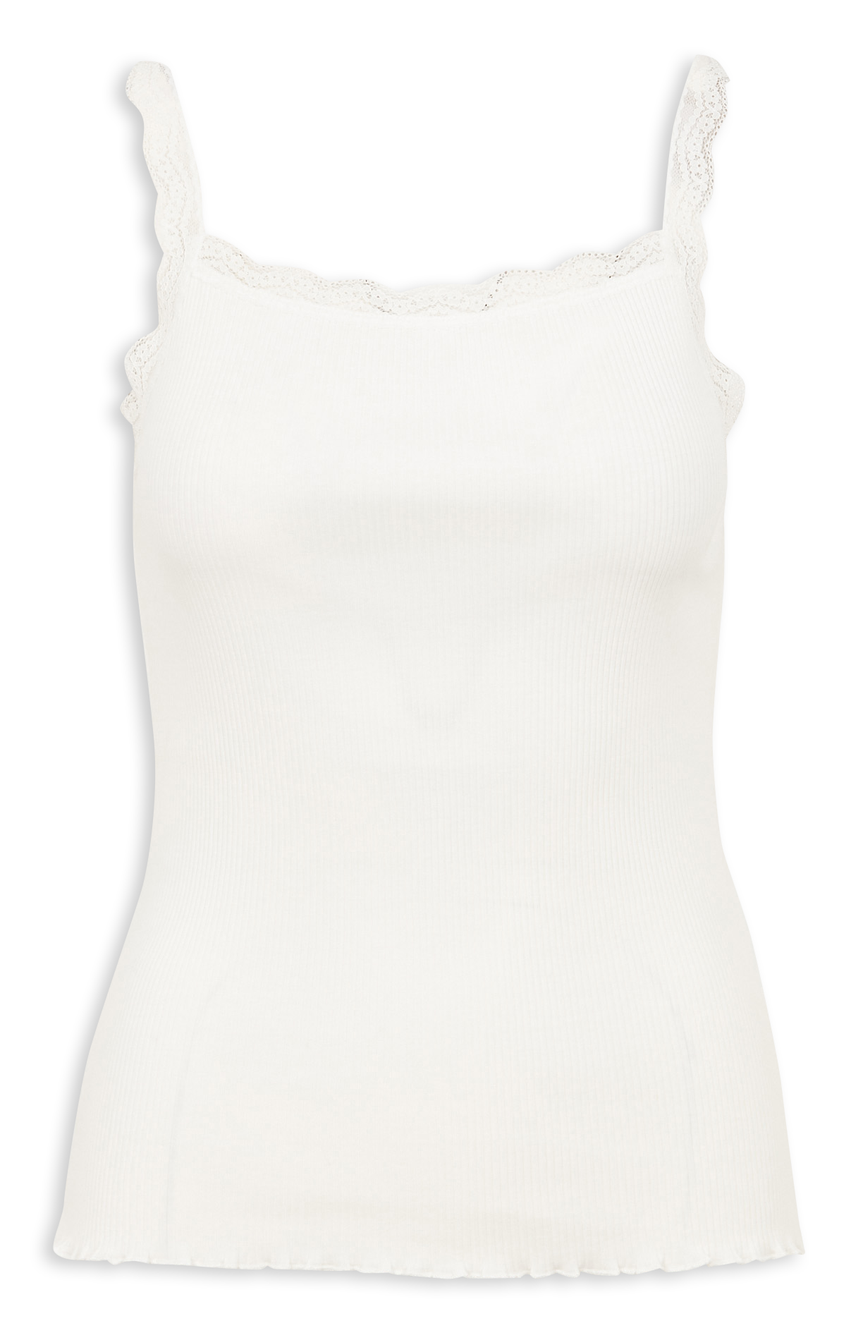 Square-neck cotton tank top MAISON 123 White