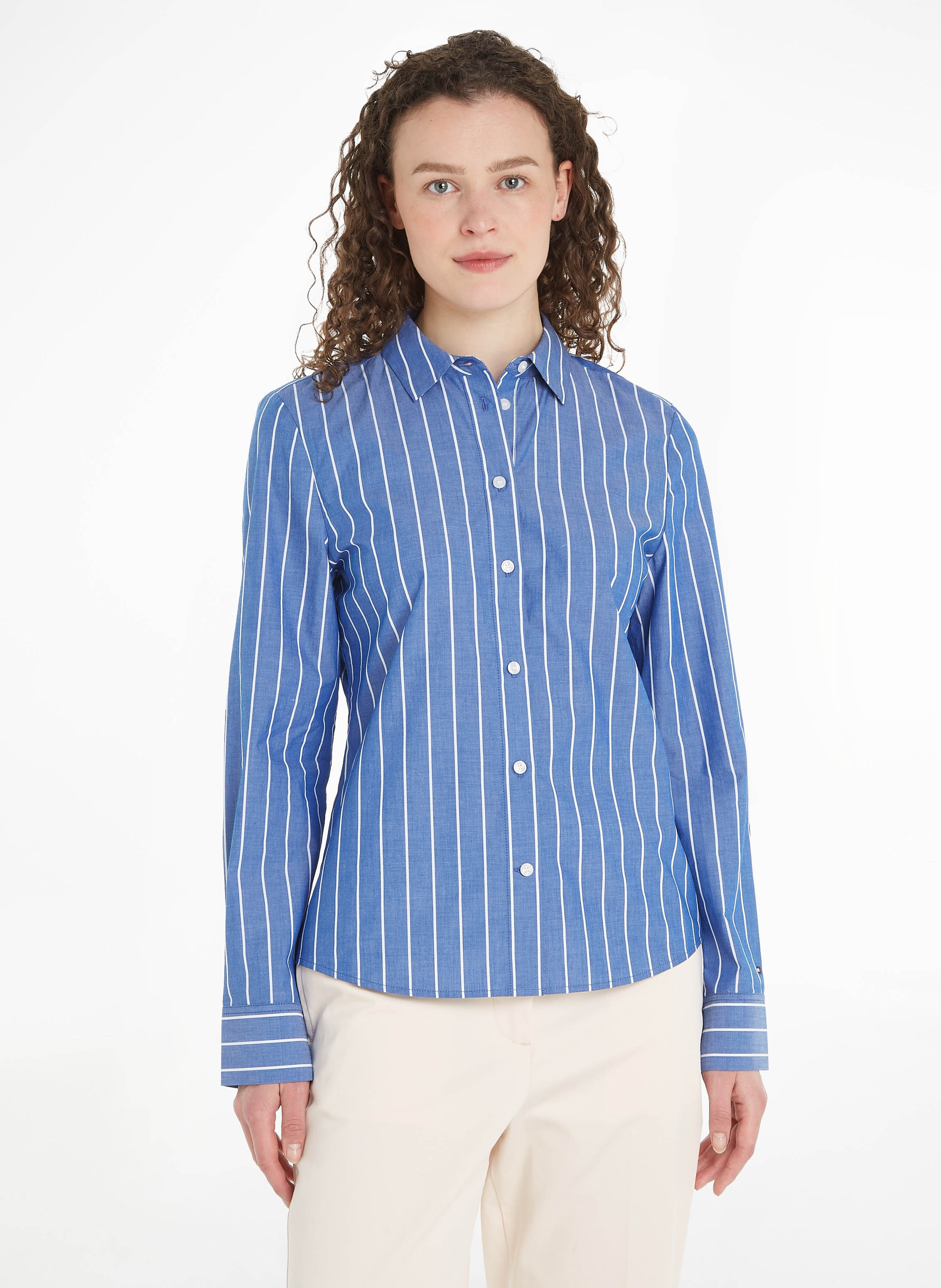 Camisa azul tommy hilfiger mujer new arrivals