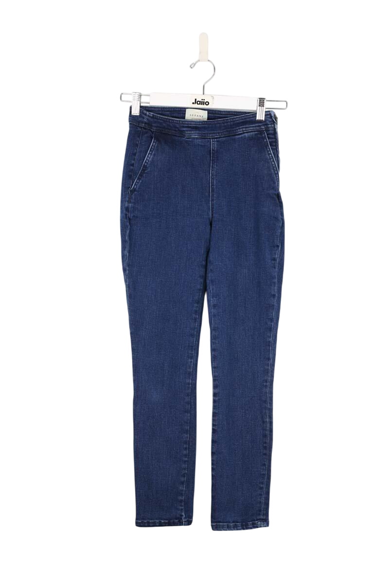 Cotton skinny jeans SEZANE - Seconde main Blue