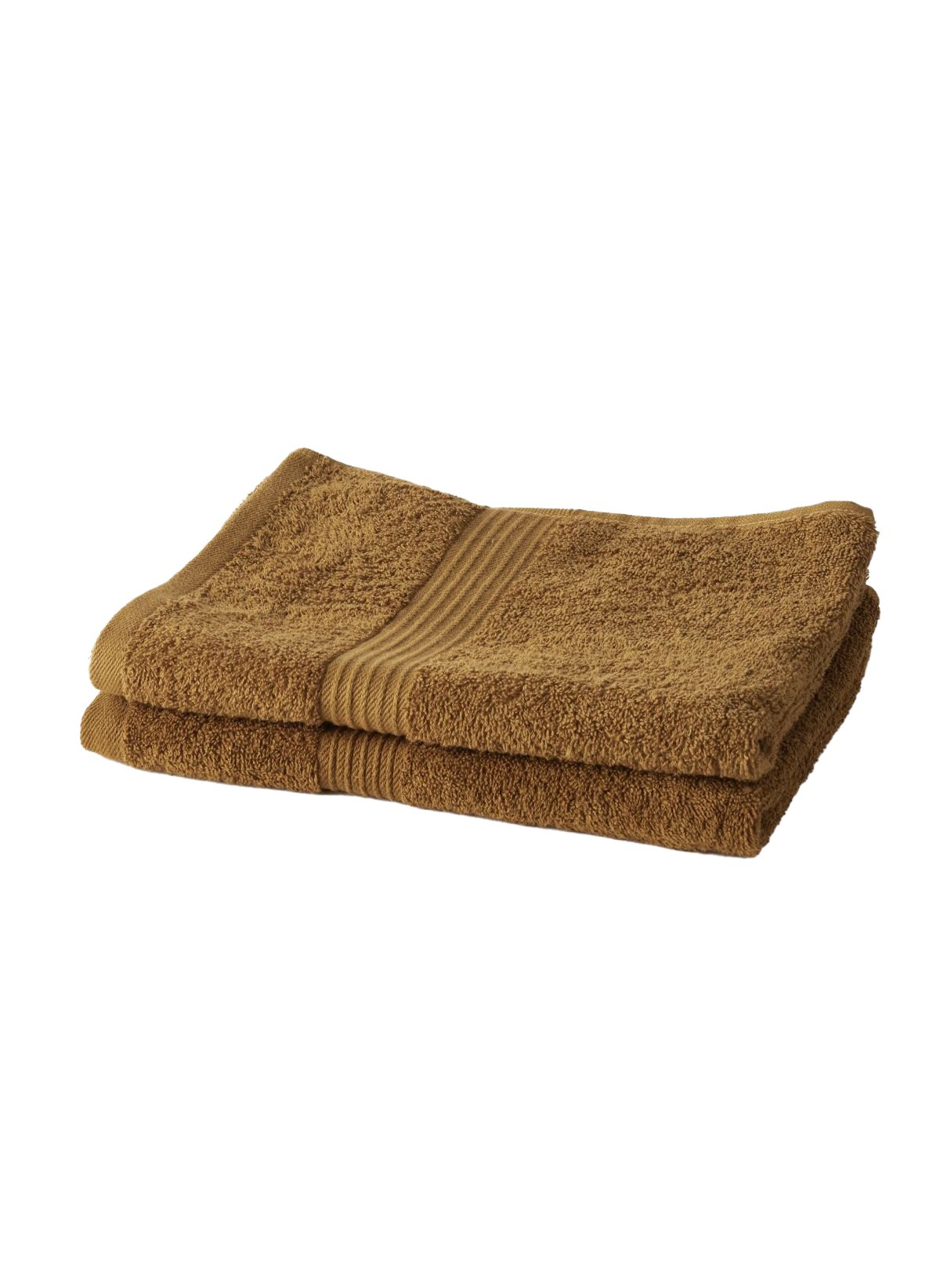 Set of 2 cotton bath towels TODAY LINGE DE MAISON Brown
