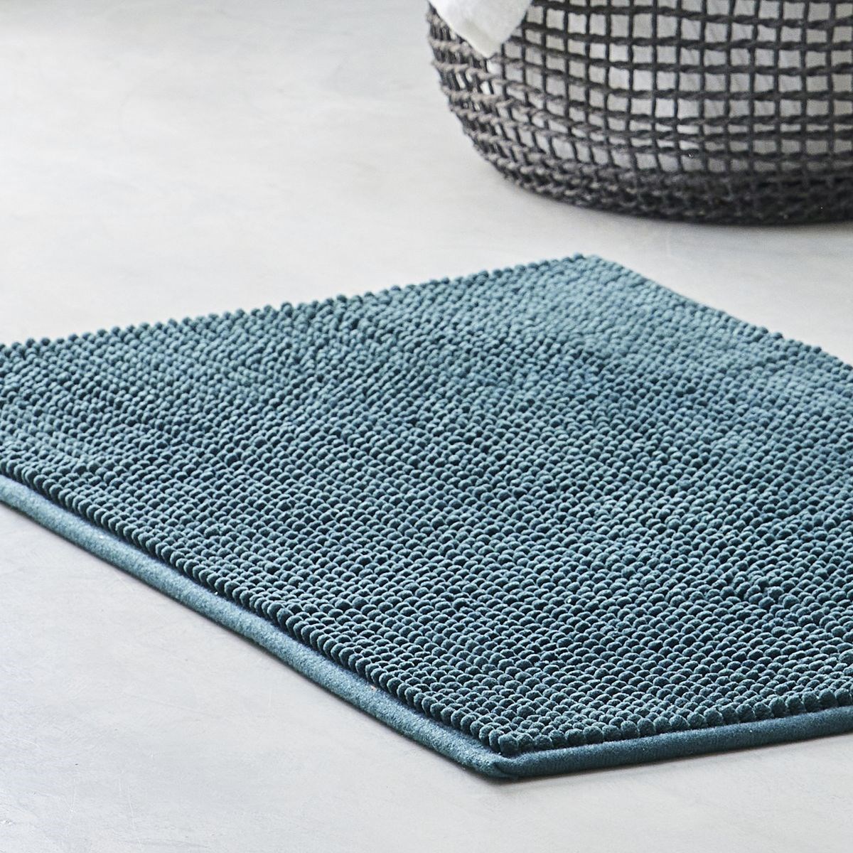 Spotted bath mat TODAY LINGE DE MAISON Blue