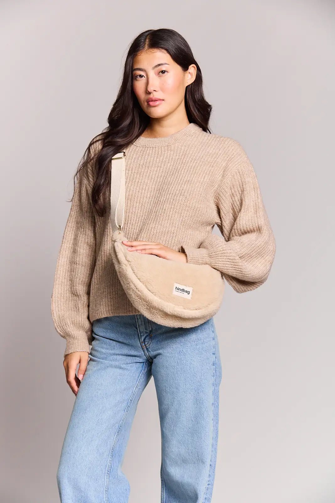 Cotton waist bag HINDBAG Beige