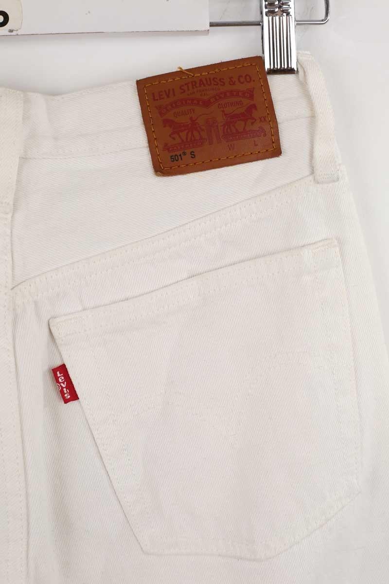 Cotton skinny jeans LEVI'S - Seconde main White