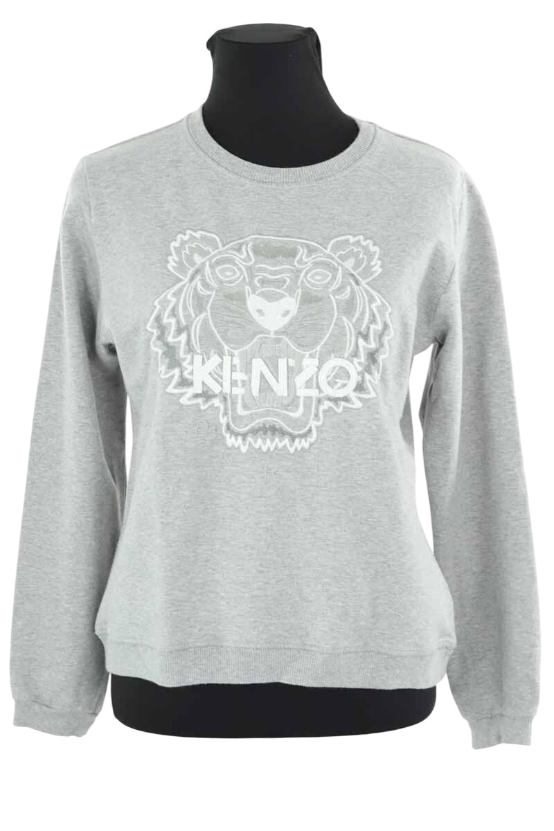 Cotton sweater KENZO - SECONDE MAIN Grey