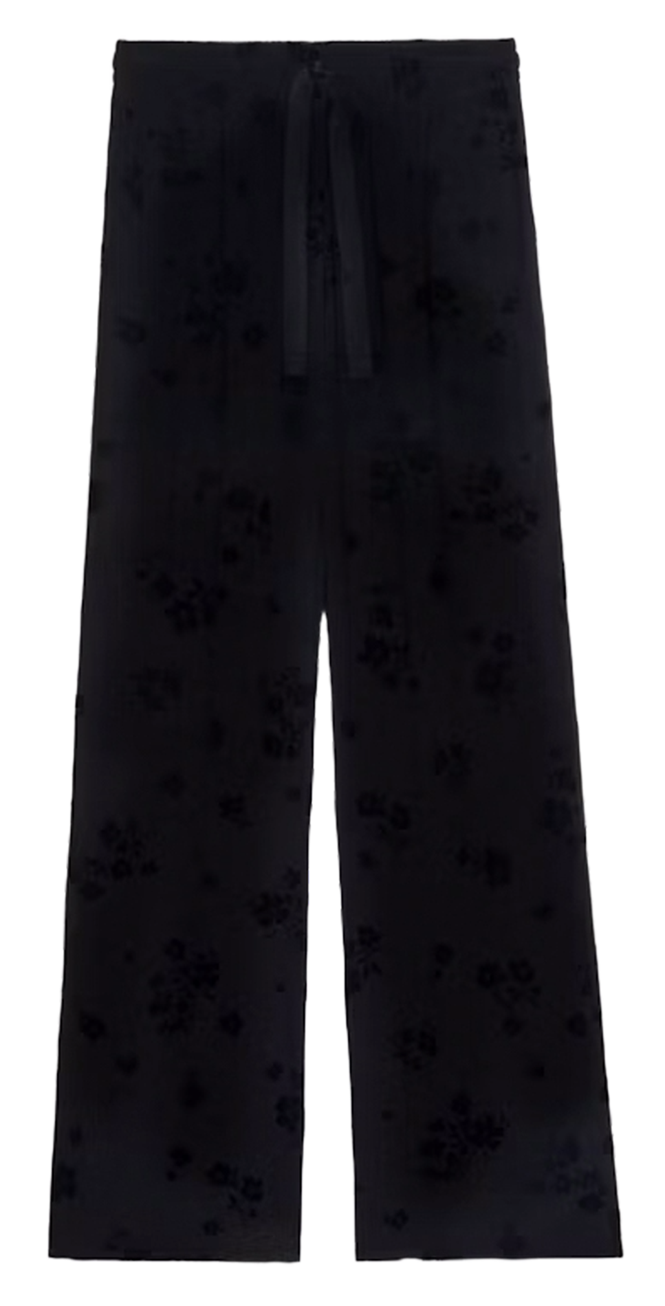 Pantalon jacquard droit fluide ZADIG&VOLTAIRE Noir