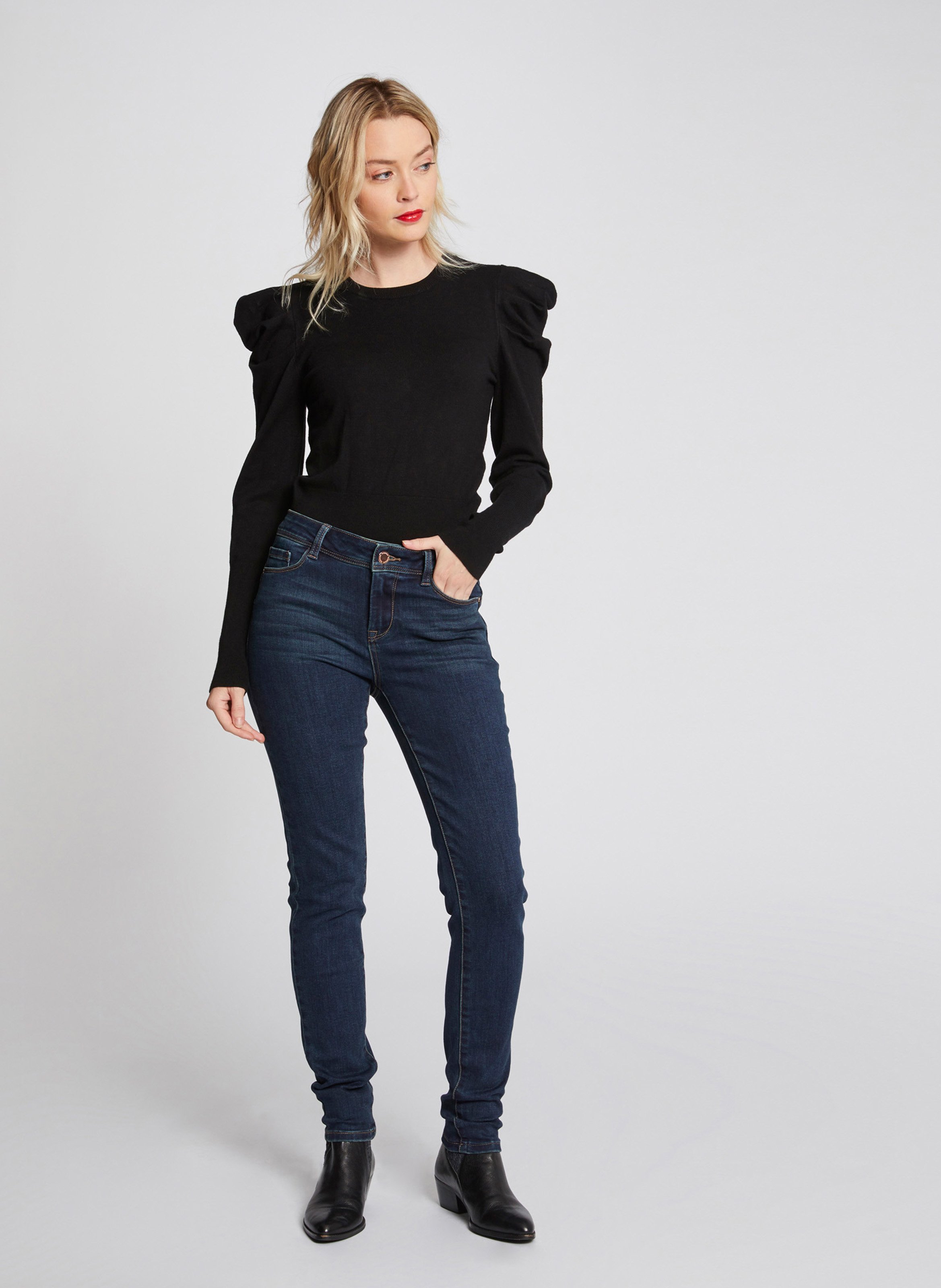 5 Pocket Slimfit-Jeans MORGAN Blau