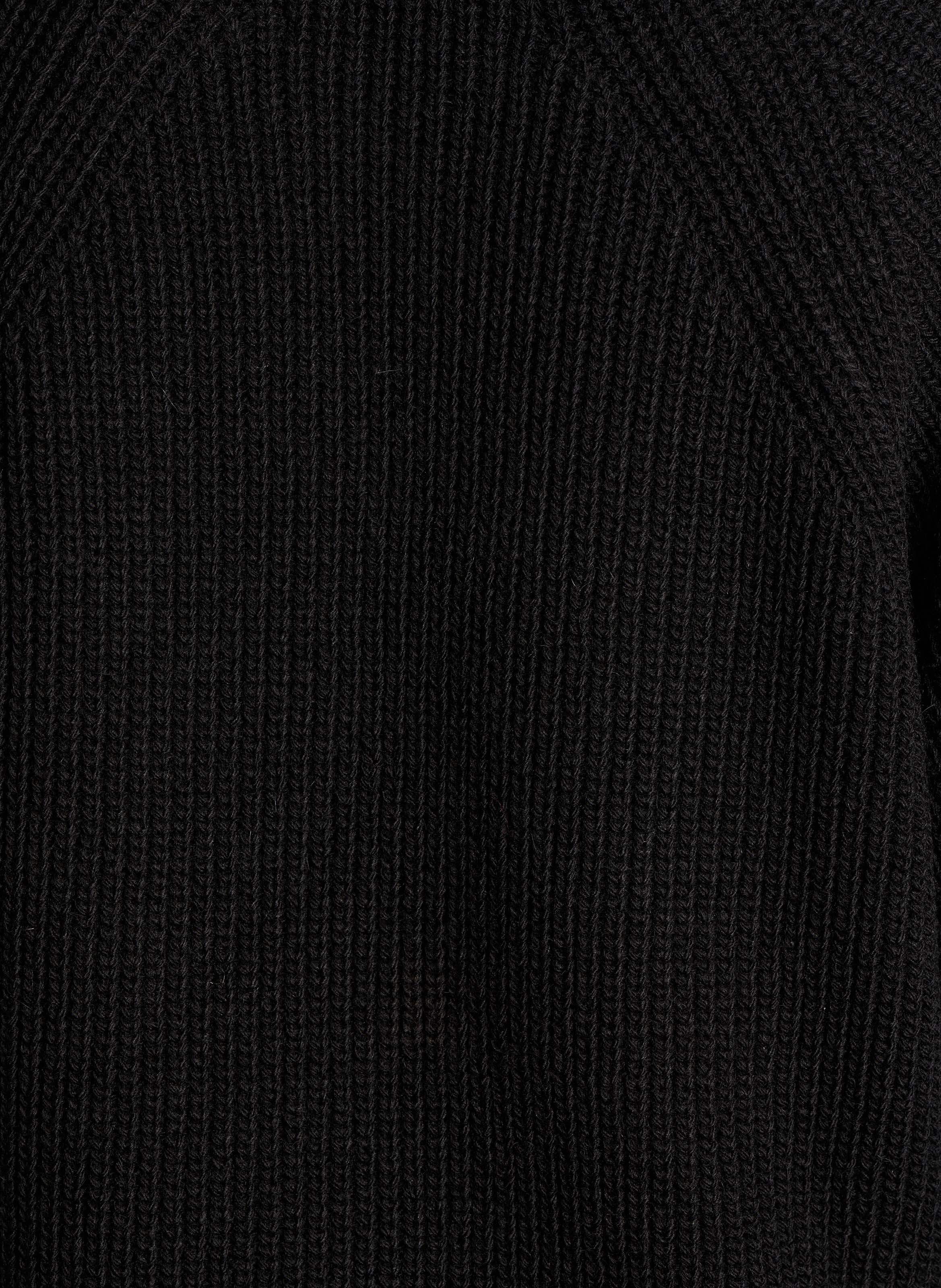 Kurzärmliger Pullover mit Rundhalsausschnitt LA FEE MARABOUTEE Schwarz