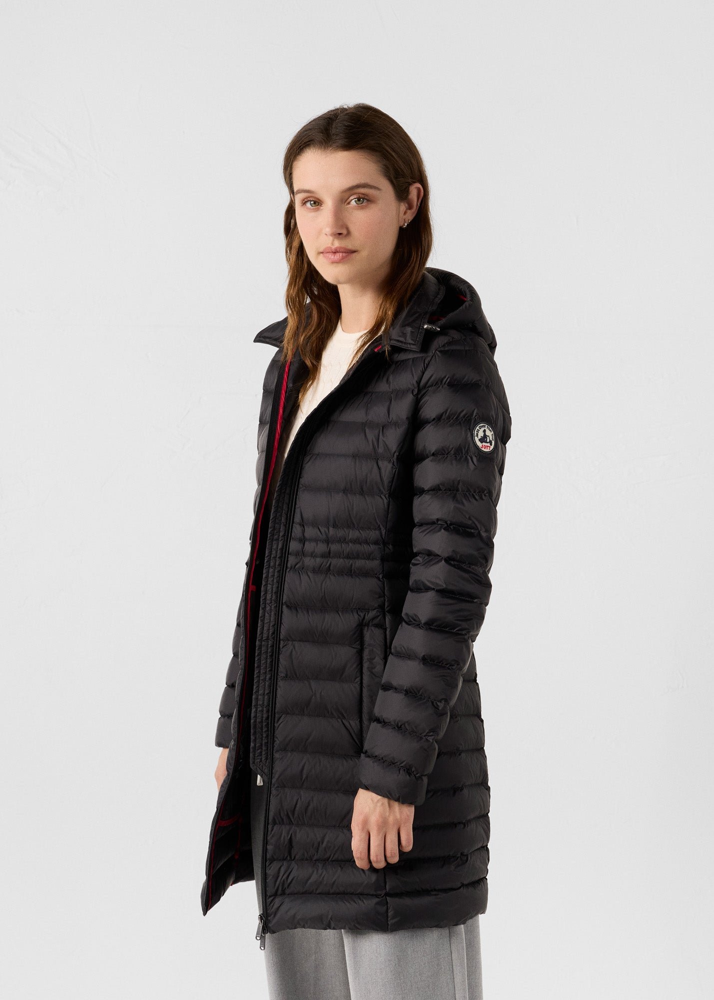 Long hooded puffer coat vero 2.0 JOTT Black