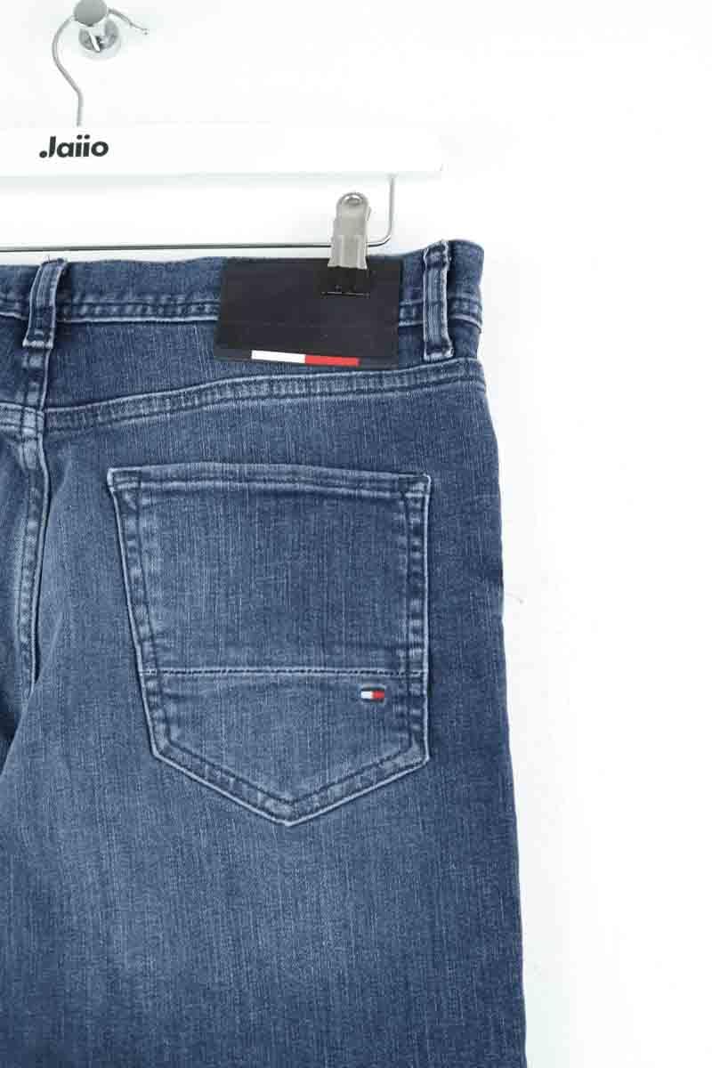 Cotton straight jeans TOMMY HILFIGER - SECONDE MAIN Blue