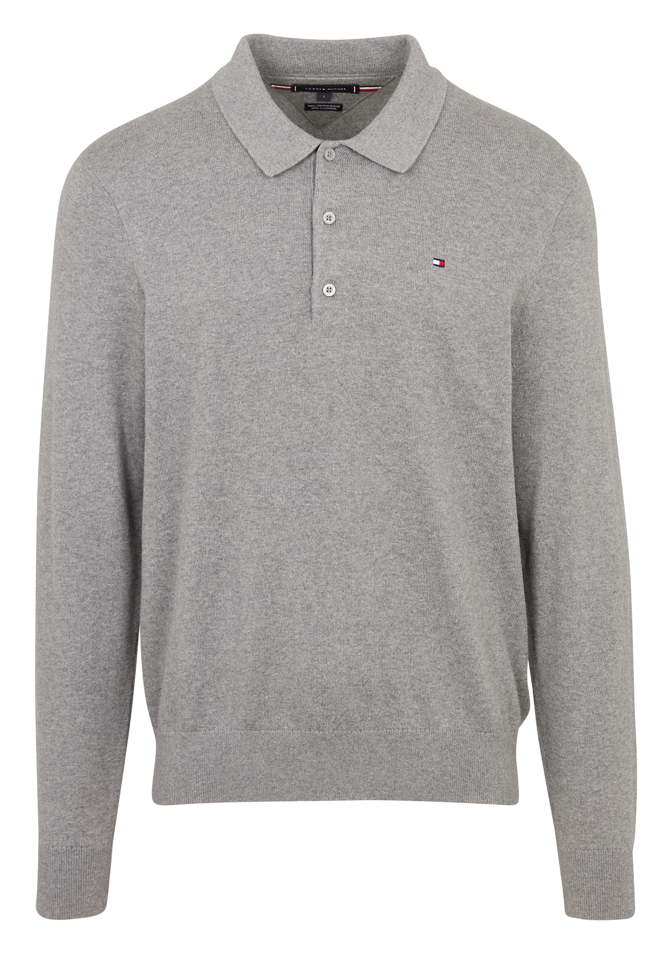 Polo droit en coton bio mélangé TOMMY HILFIGER