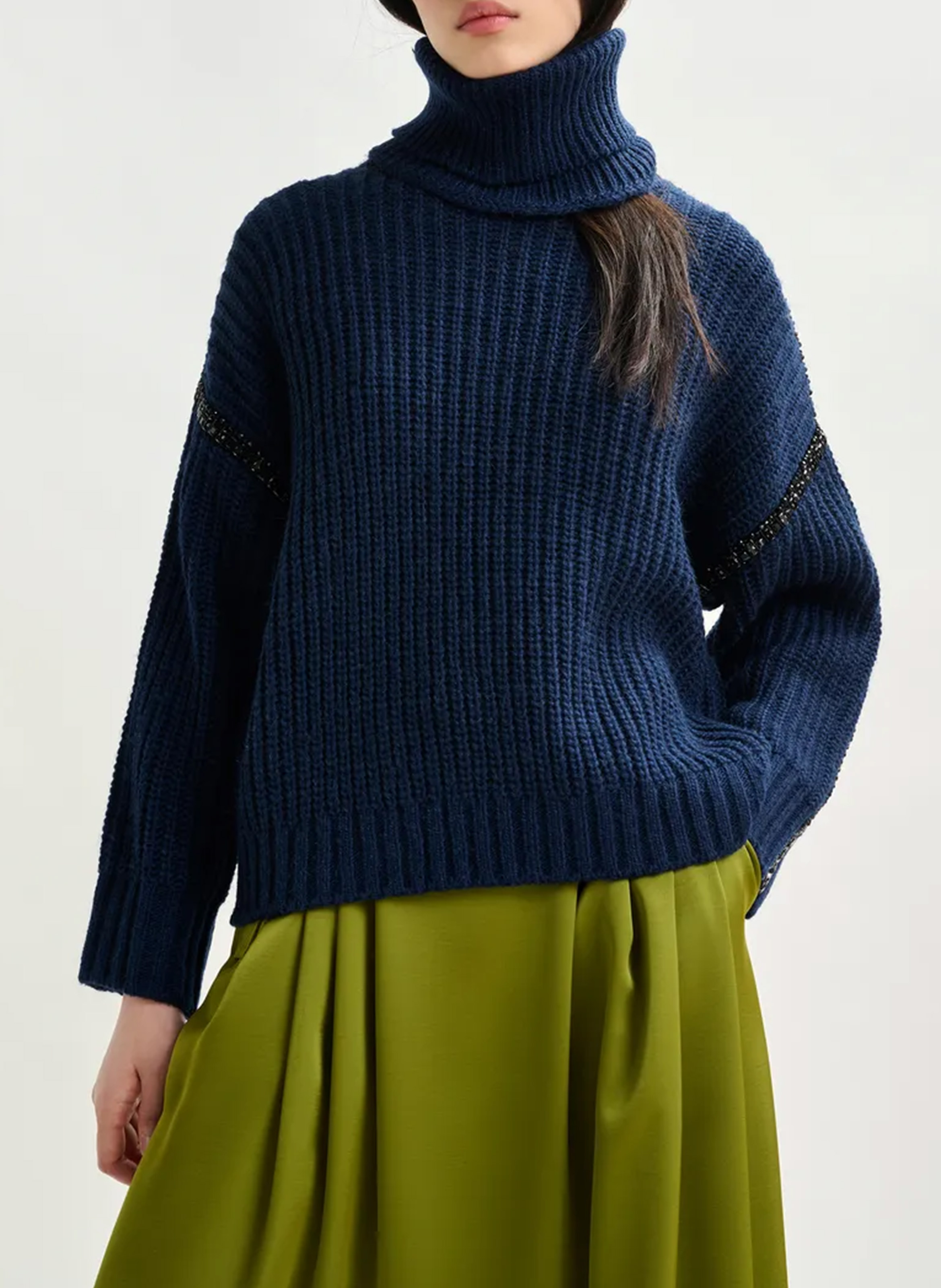 Pull oversize à col amovible ESSENTIEL ANTWERP Bleu