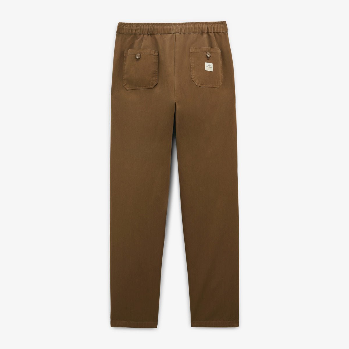 Tapered cut pants with elastic waistband SERGE BLANCO Brown